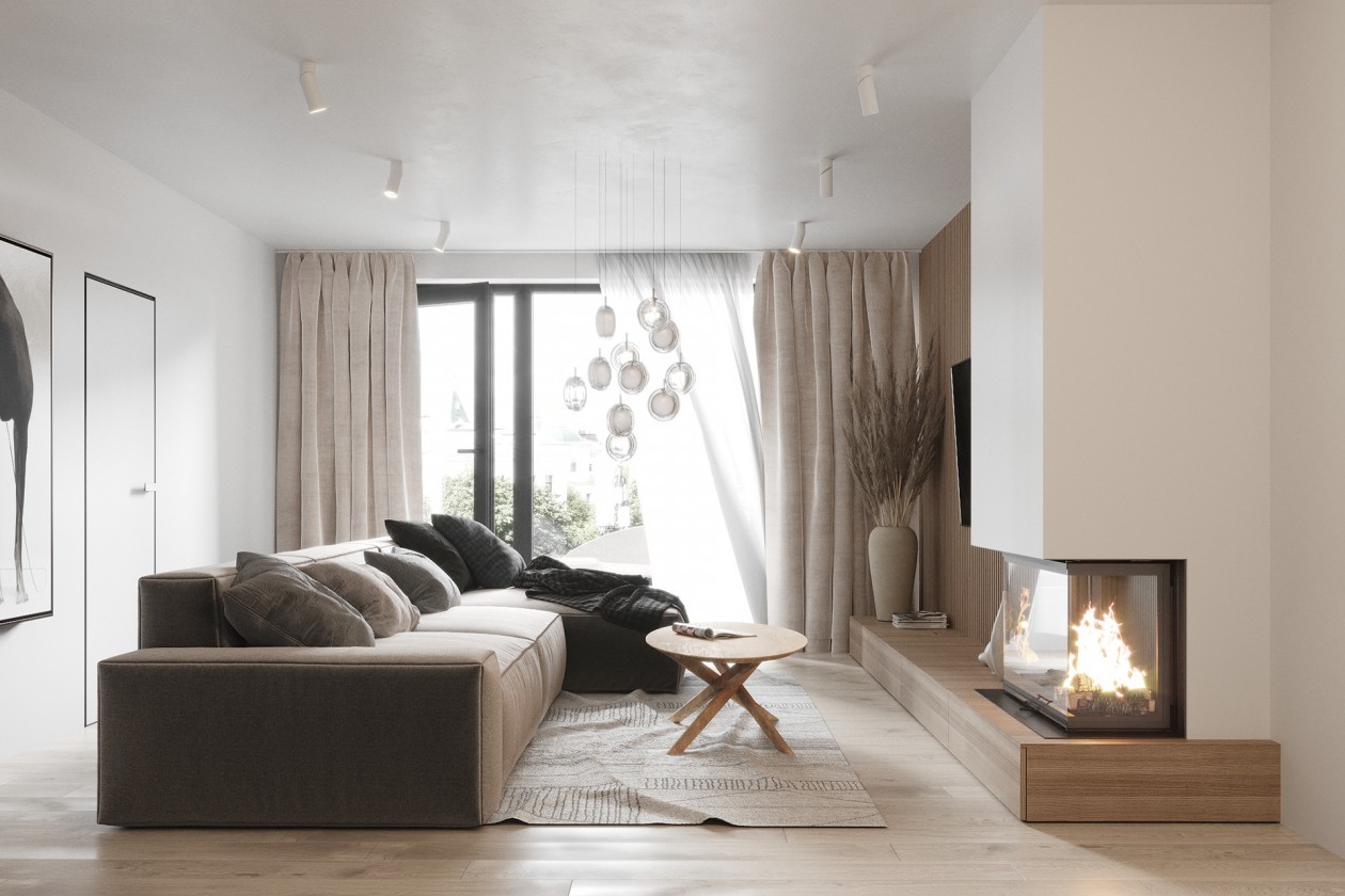 白色系现代极简风公寓-10