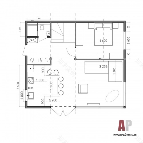 索契家庭度假小住宅室内设计丨俄罗斯丨设计师 Жанна Наволоцкая-47