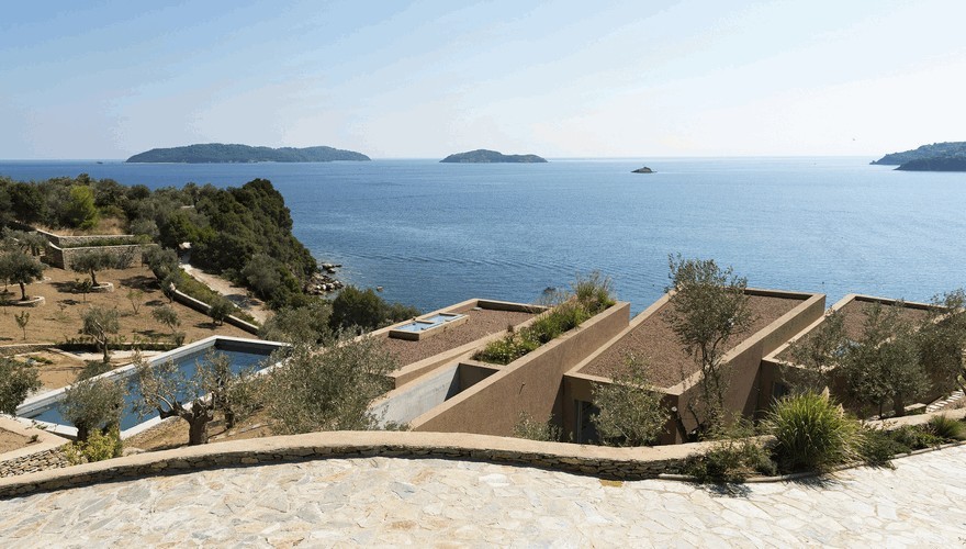 This Greek Vacation Home is Conceived as a Series of Parallel Adjoining Rooms-6