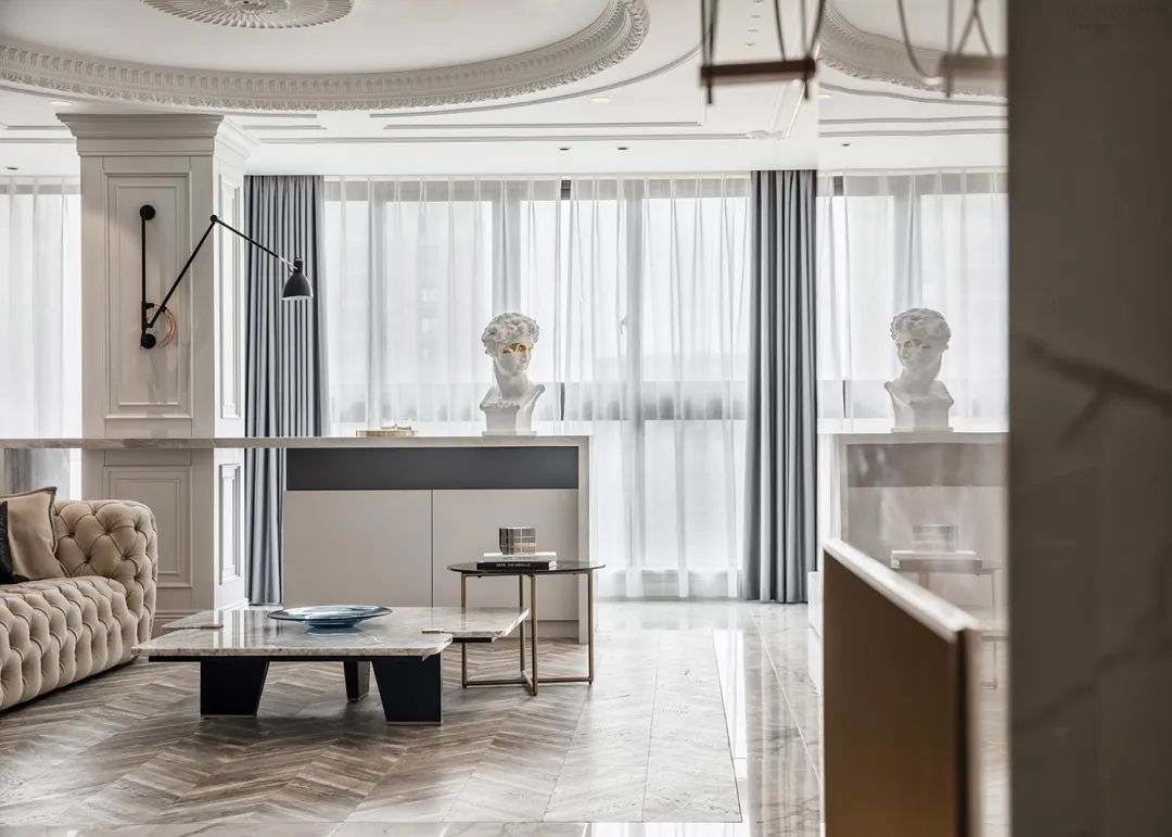 余姚绿城明园 180㎡宜居港湾，柔暖雅灰展现奶油般丝滑空间-7