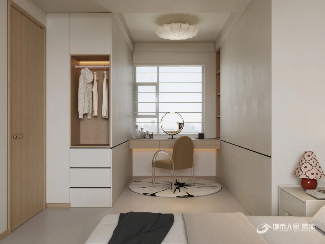 城市人家||玖玺台107，奶油原木睡前邂逅城市灯火的温柔-25