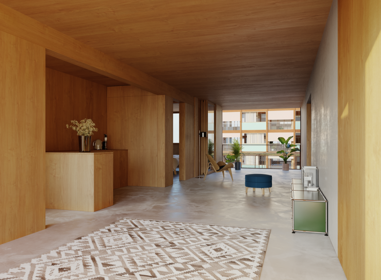 gus wüstemann architects AG丨2nd prize, Competition, New Housing Complex with Tower Affoltern丨瑞士-11