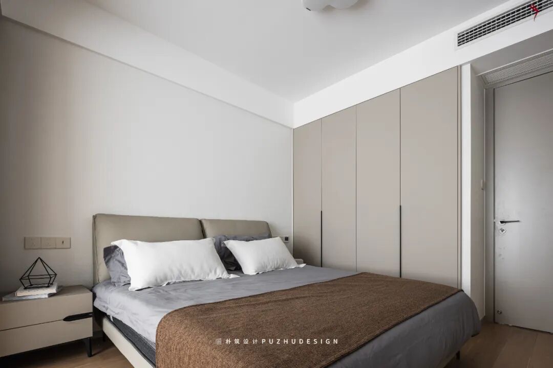 PUZHU朴筑设计|温馨奶咖色，现代奶油风-82