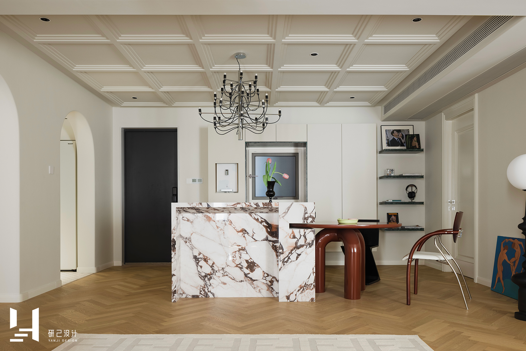 研己实景 · 113㎡法式家的新玩法丨中国芜湖丨研己设计-13