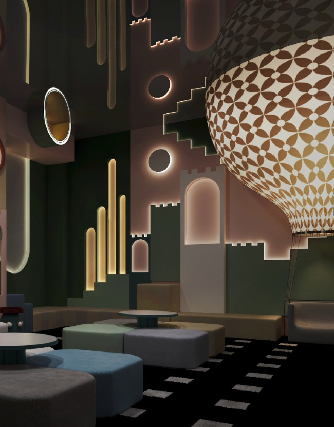 未来主义影院设计 | 多元化空间与材质的完美融合-22