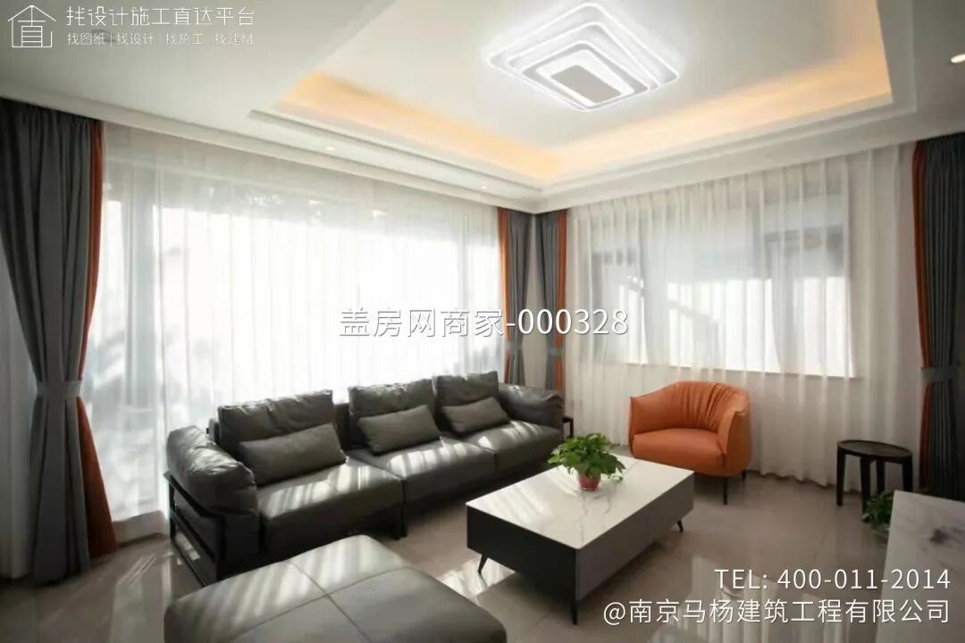 【施工队案例】江苏省南通市如东县二层现代别墅施工-19