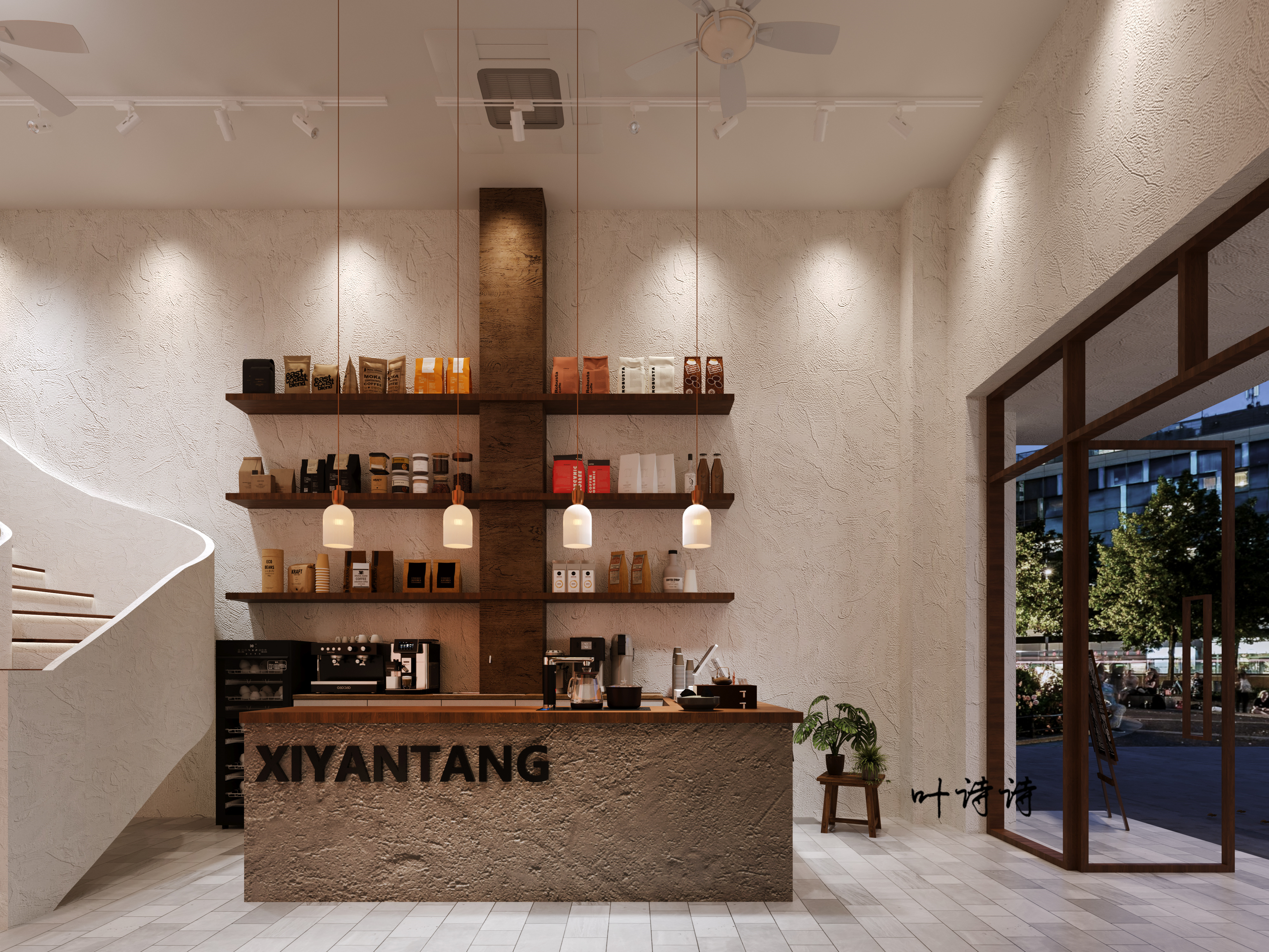 商业空间|奶茶店设计-4