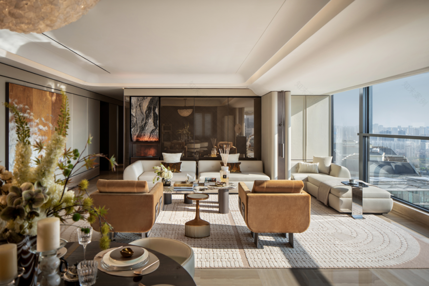 UND北京喻远旨丰211㎡现代雅奢豪宅设计-17