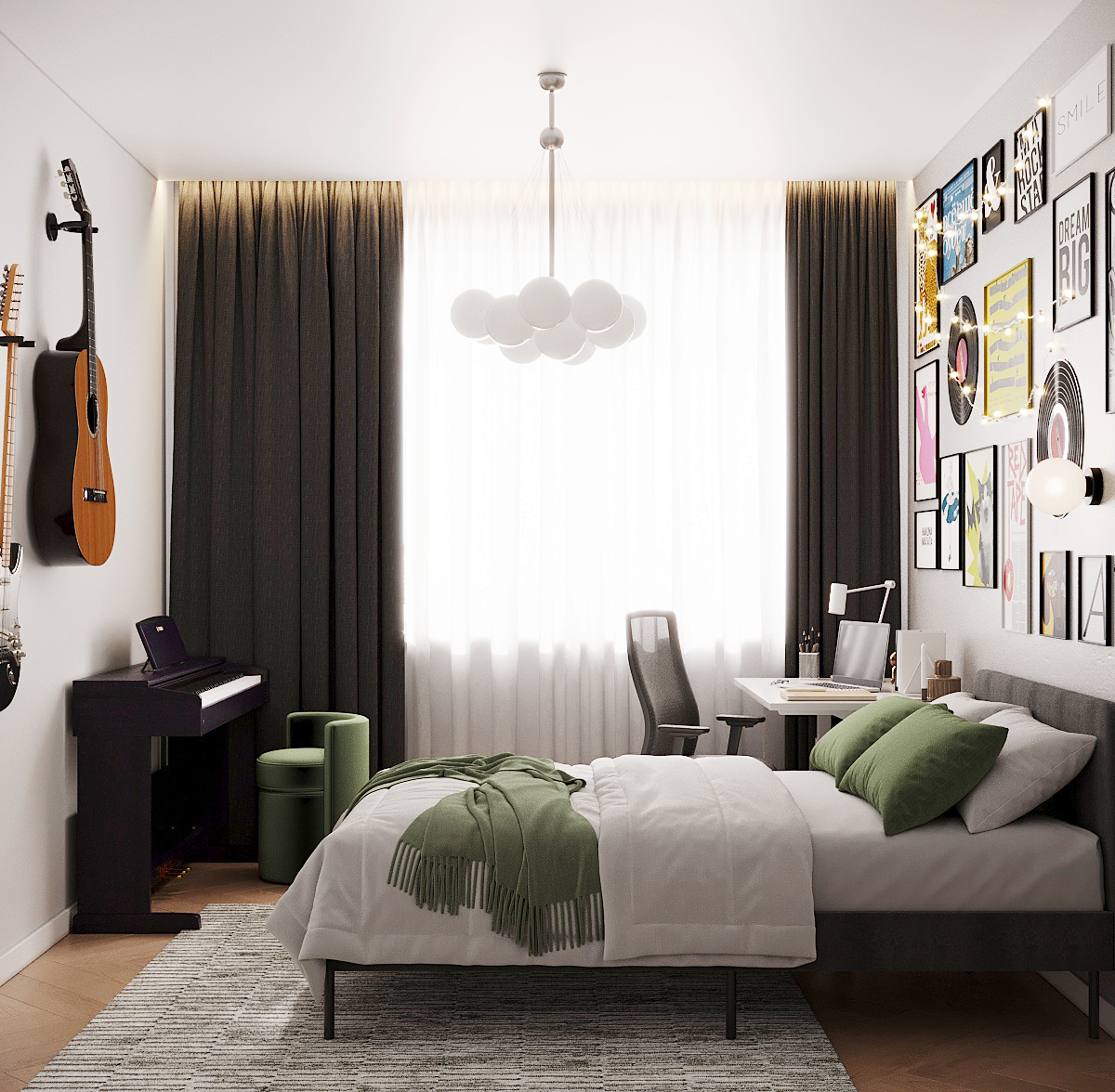 Apartment design for a large family-17