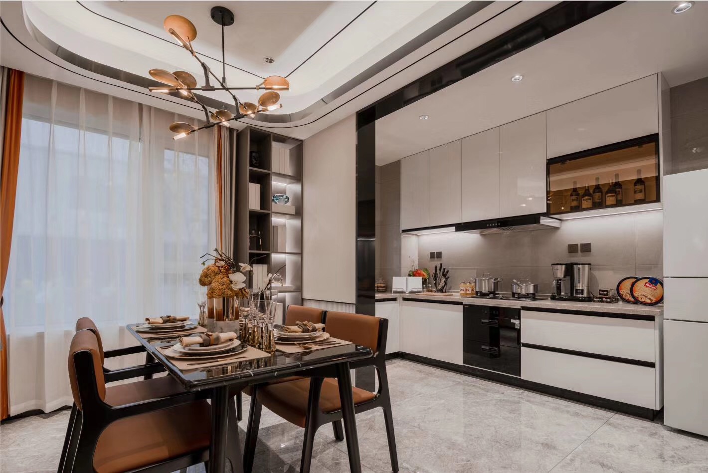 鲁鸿兰亭临帖——135 现代轻奢样板间的精致生活美学-4