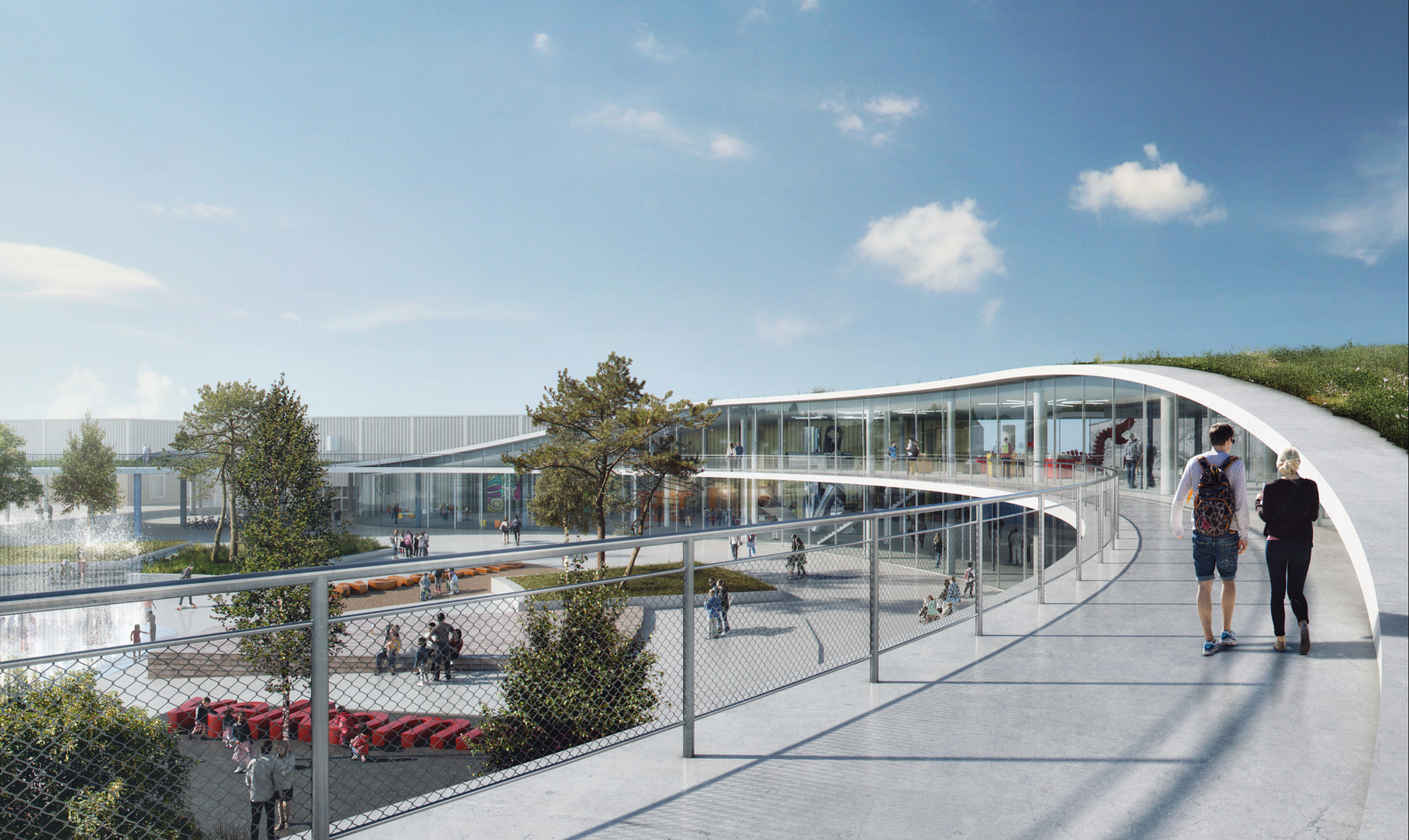 丹麦最大展览中心设计亮相,绿色景观与活动广场相映成趣-5