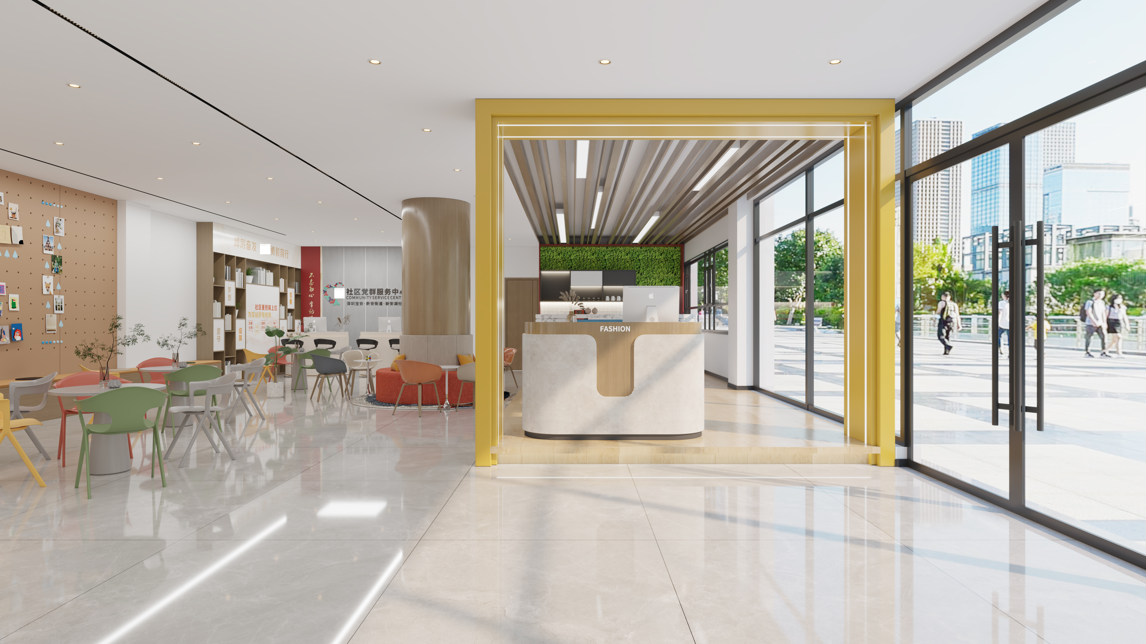 社区服务中心 / 某社区百姓客厅设计方案-2