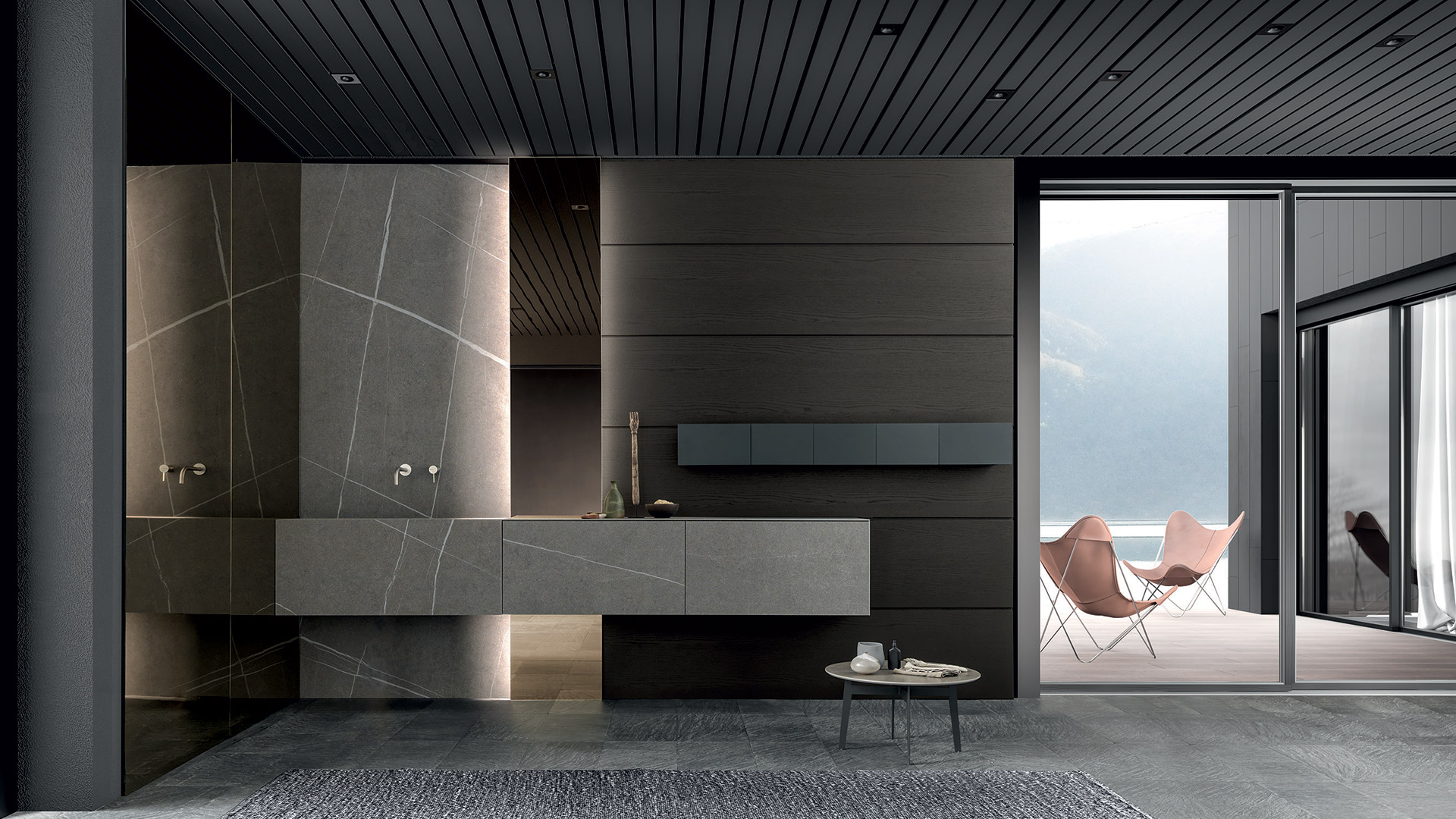 SKILL GRES - ванная с подвесным умывальником | Modulnova Bagni-0