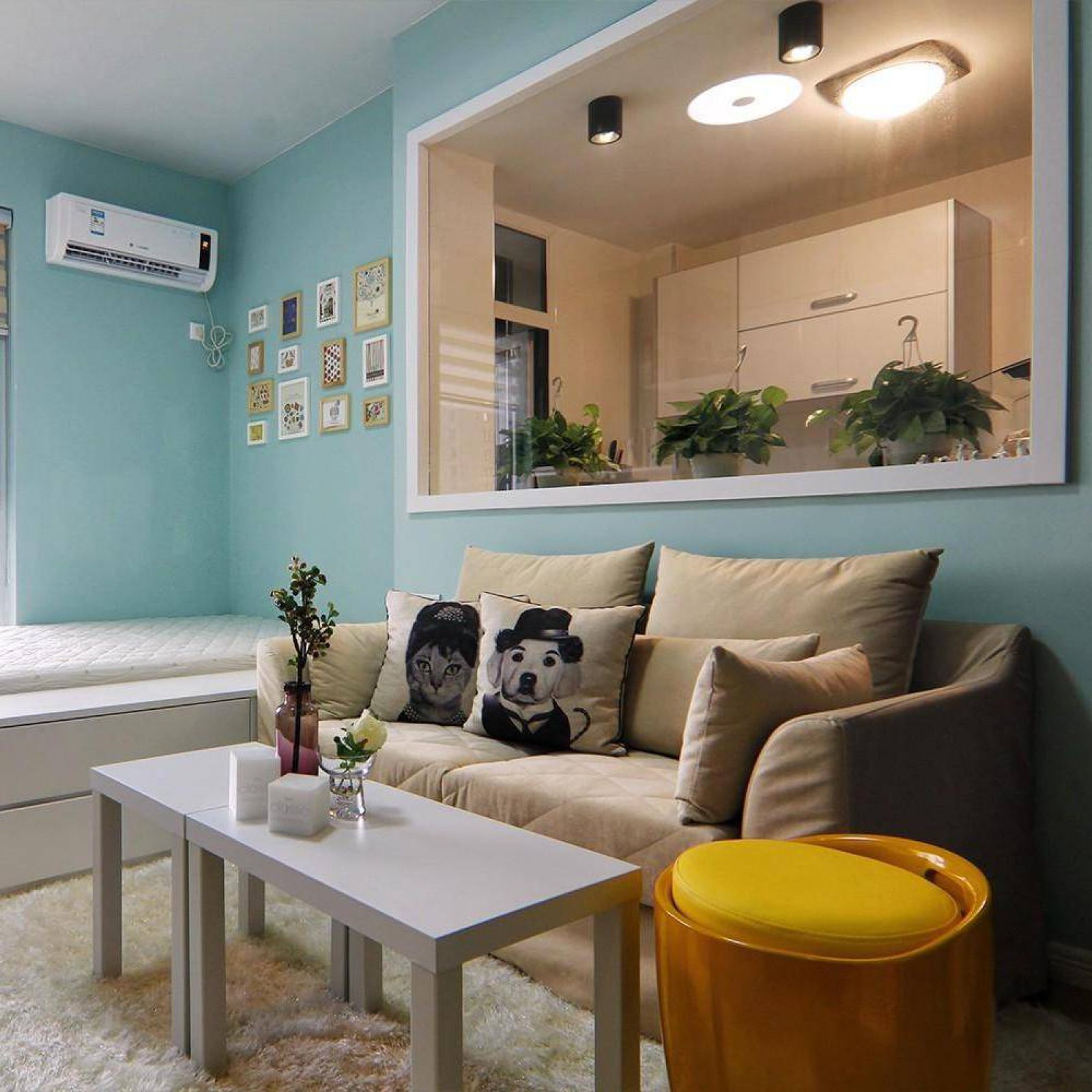 现代时尚单身公寓设计-20