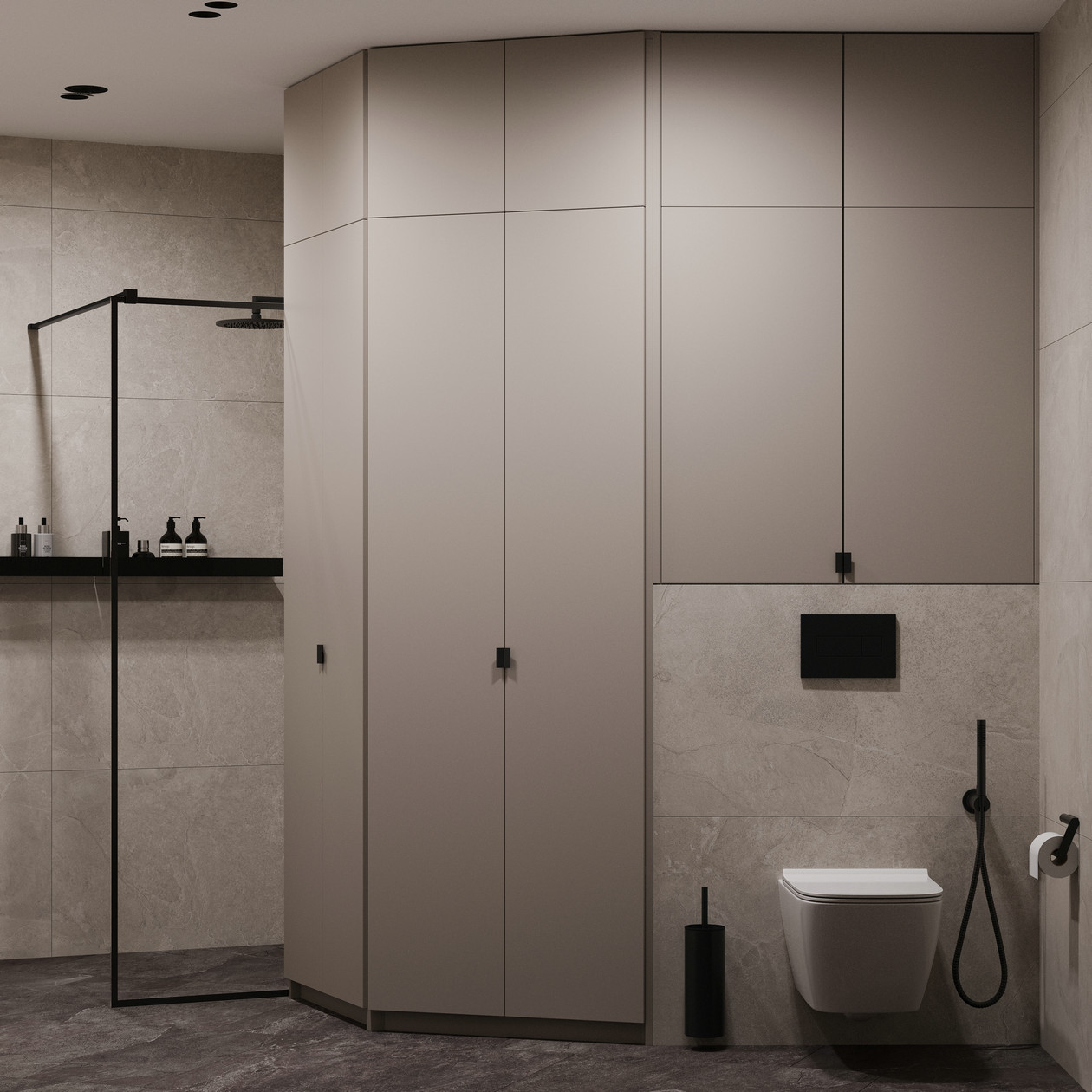 原木+高级灰 打造出精致优雅的居住空间-23