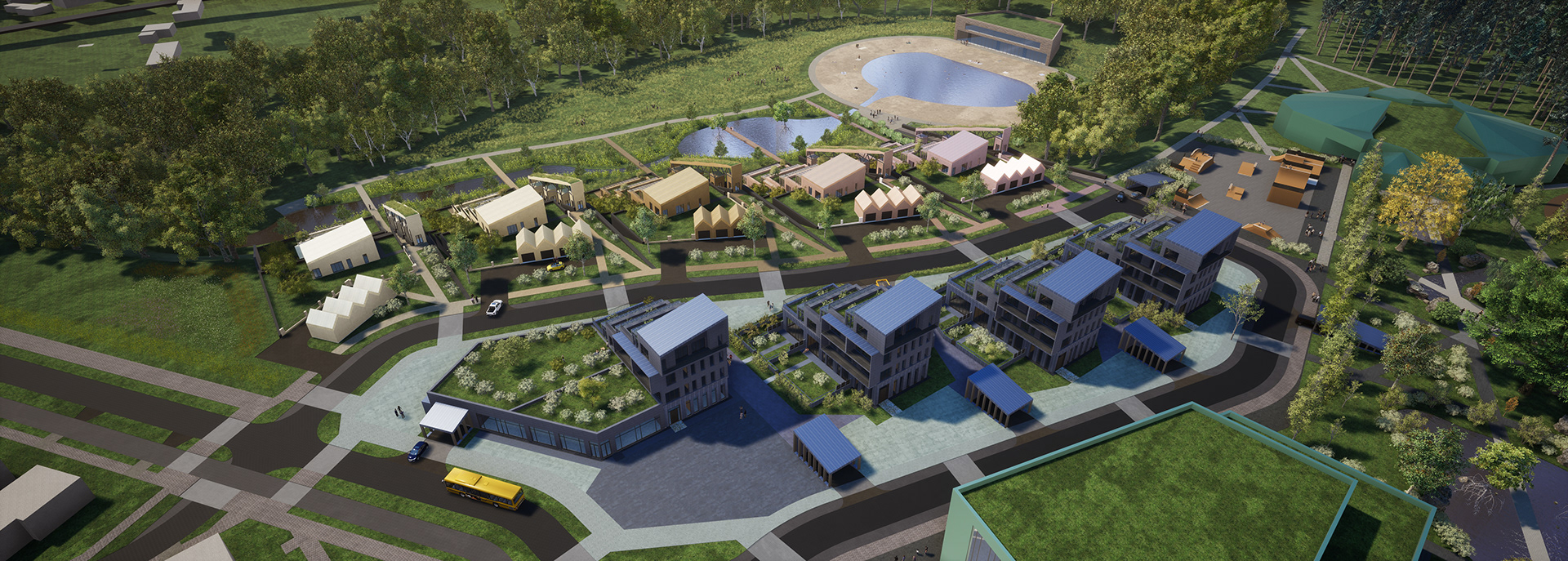 高密度和低层多功能木结构住宅区丨波兰比得哥什丨Damian Dominiczak-206