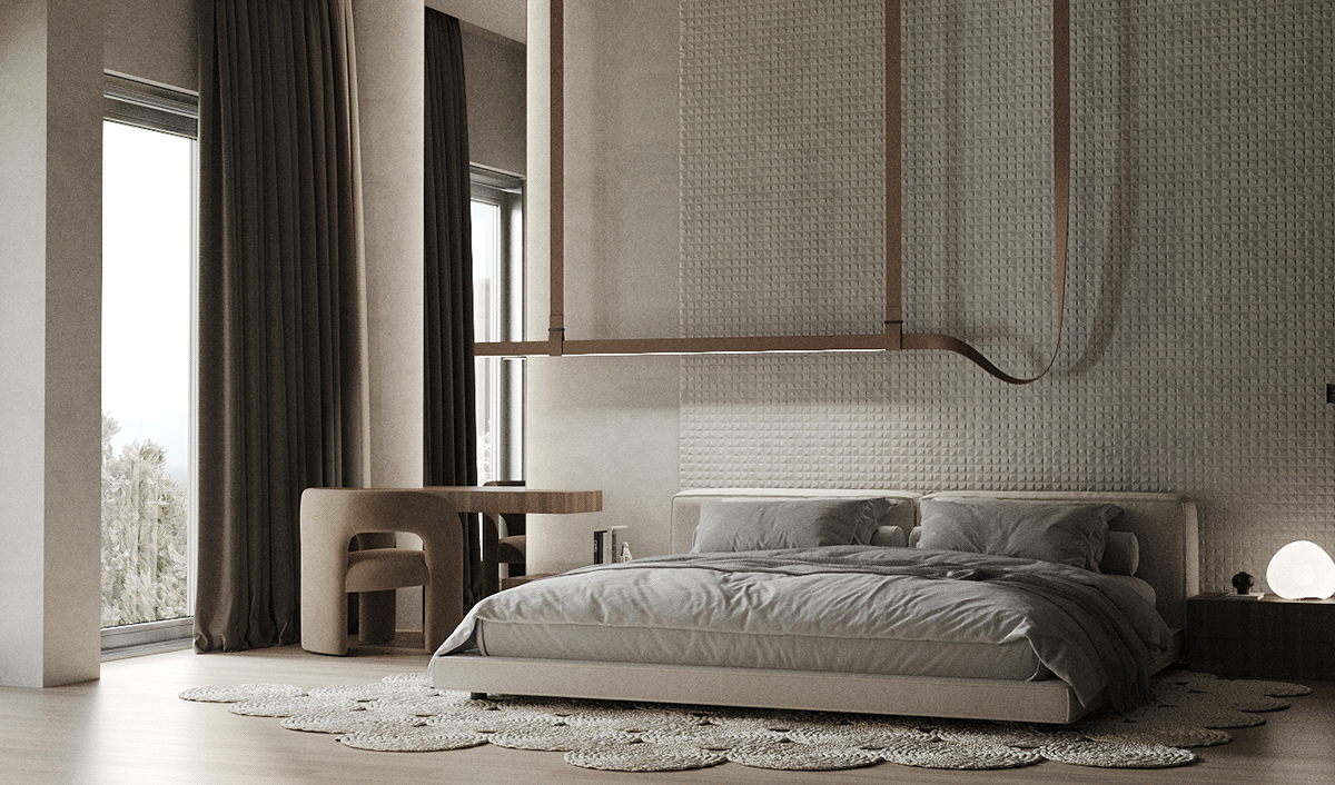 现代质感空间，暖木色系！-12