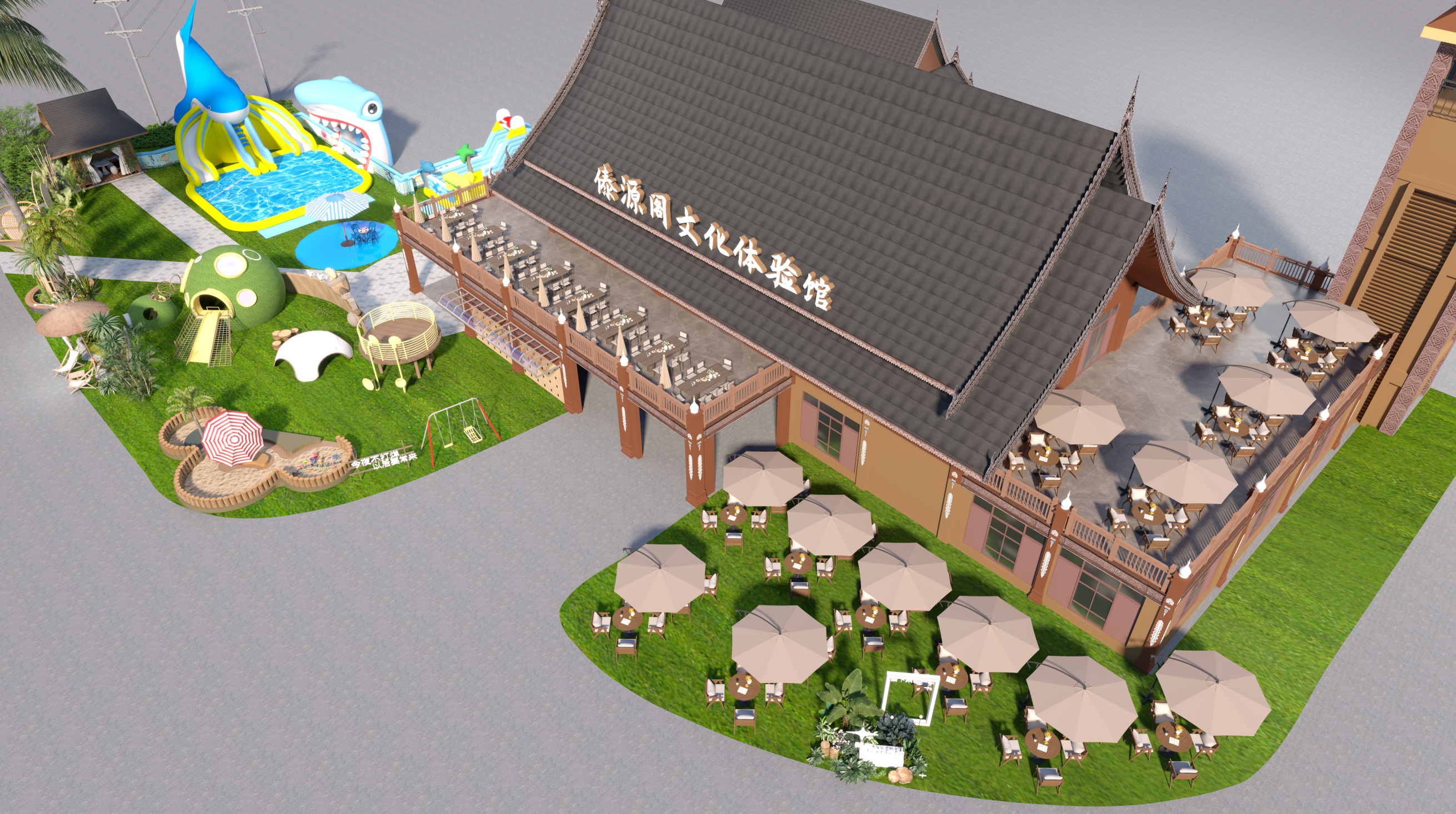 商业·西双版纳橄榄坝傣族园泼水广场商业场地包装丨中国西双版纳丨郭大叔和星星崽-19