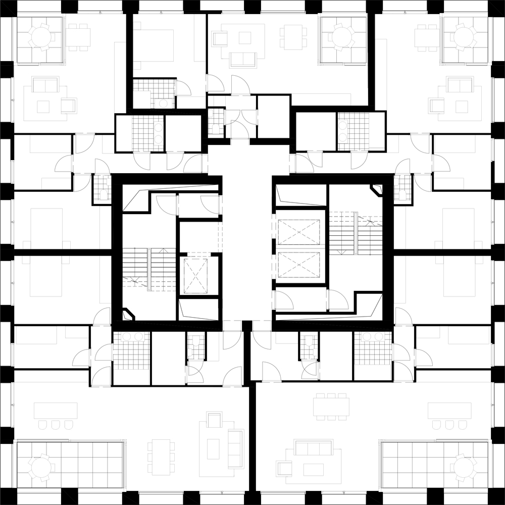 比利时 Turnova 多功能混合用途建筑丨B建筑师-31