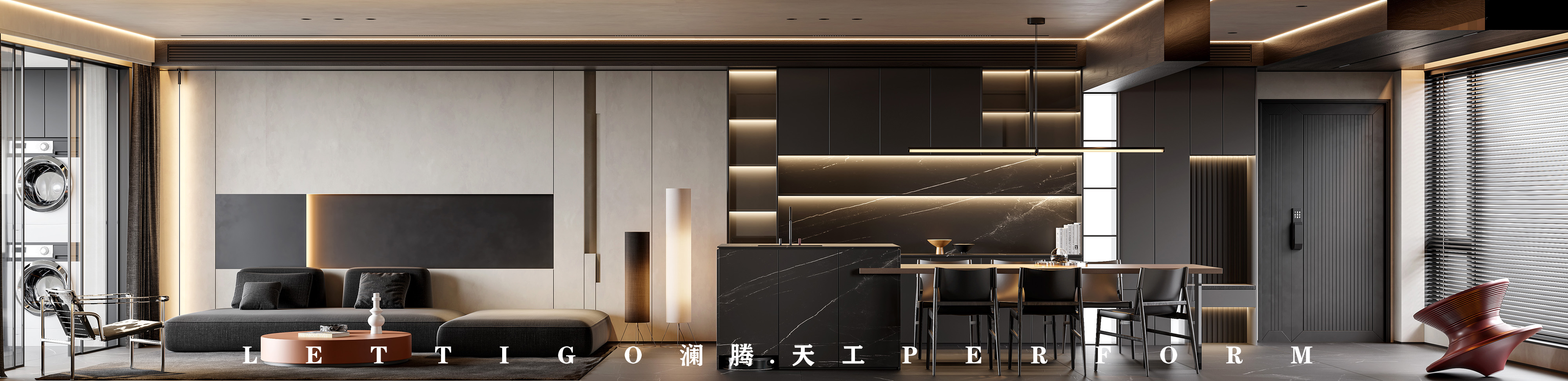 现代极简+暗黑调，形成高级感的居家名片-3