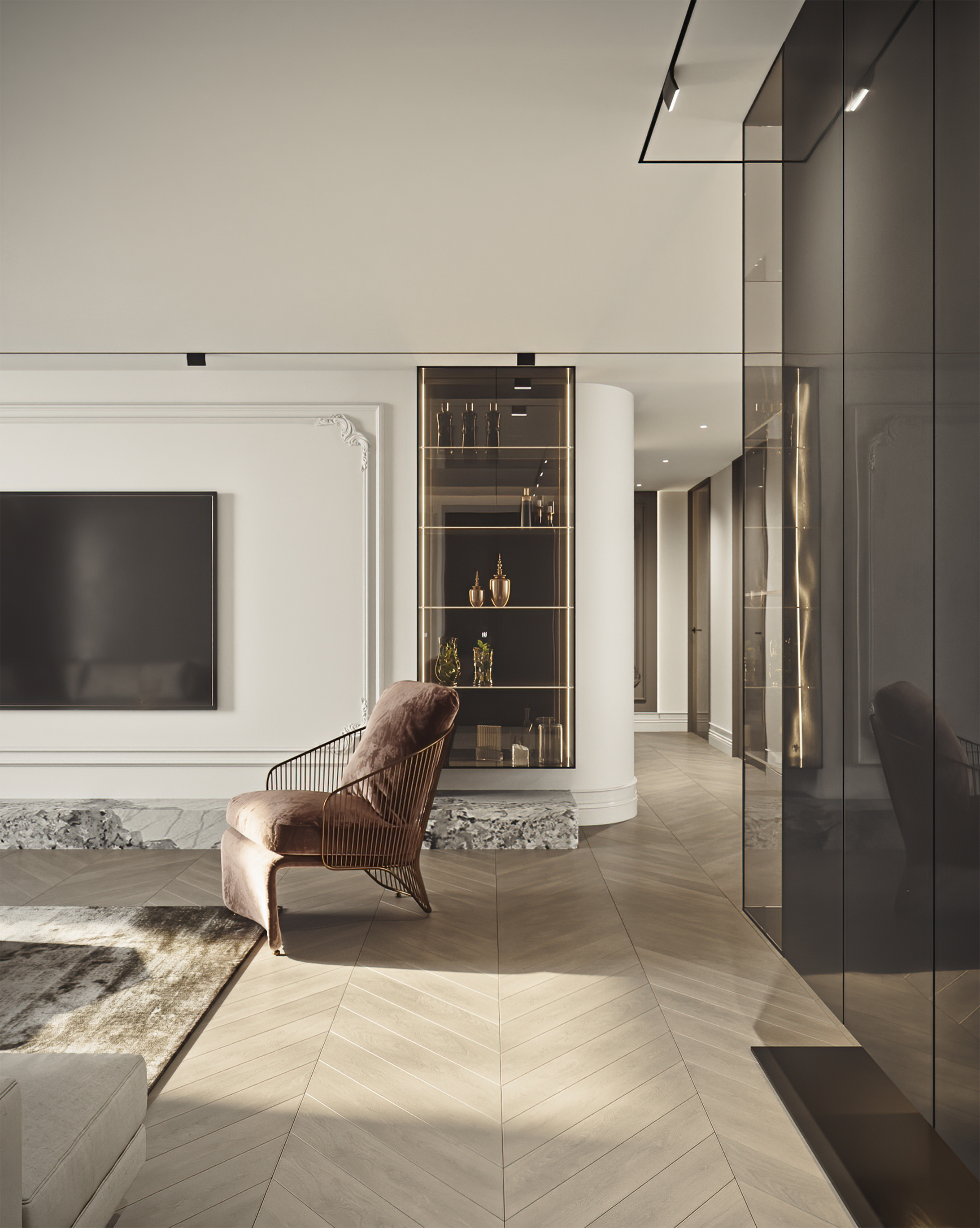 派逃设计｜128m²意式轻奢风私宅-16