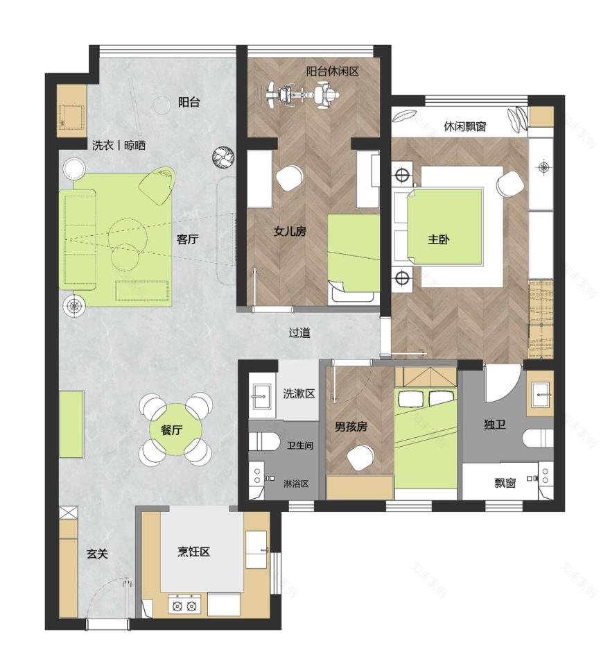 135㎡二孩之家-3