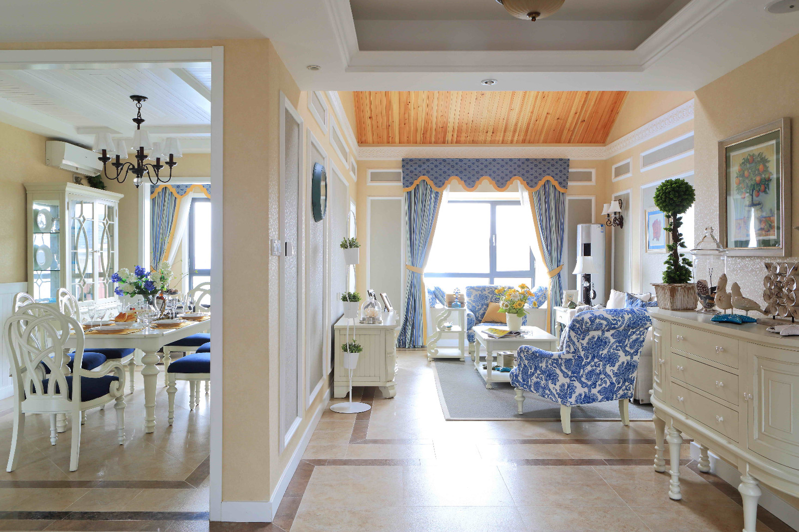 山语城 C2 样板间 | 美式田园风格挑空之家-7