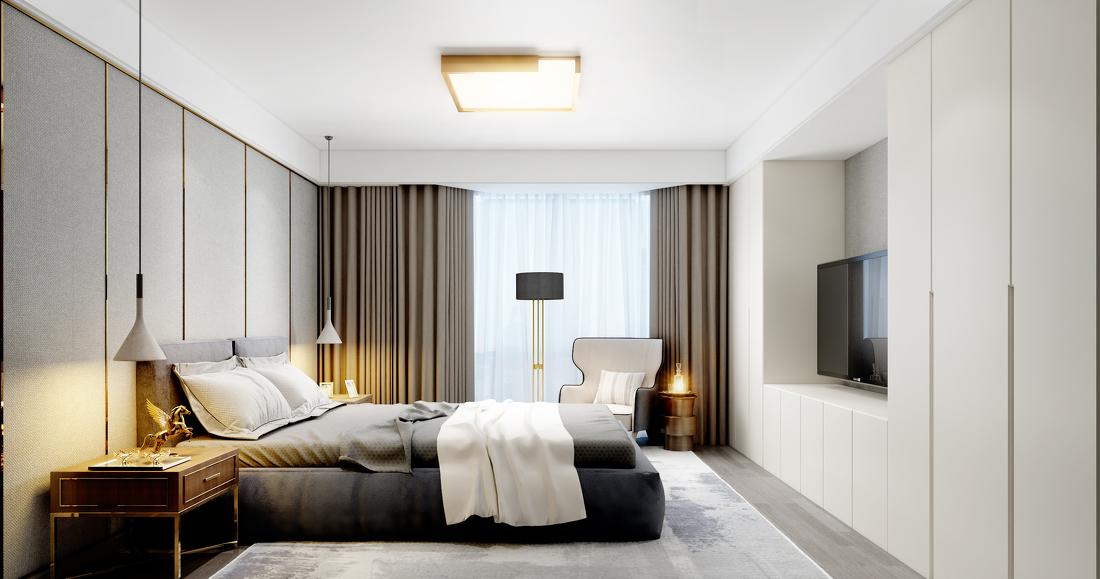 唯米设计 | 轻奢住宅,温暖奢华的美学空间-8