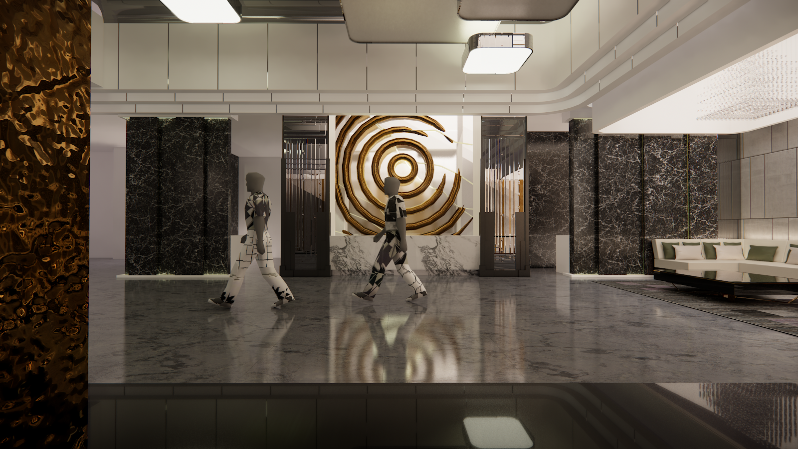 夢海Villa招待大廳設計與渲染-0