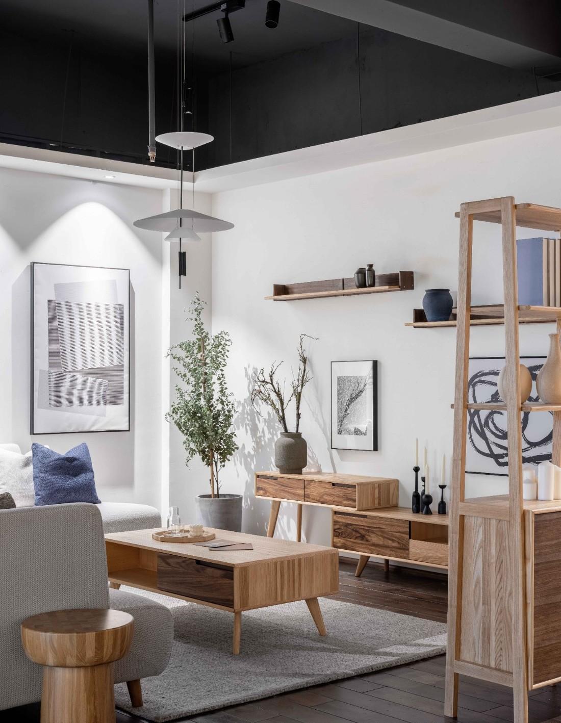 亦舍设计 | 原木与粗陶的原始碰撞,打造和谐居家空间-11