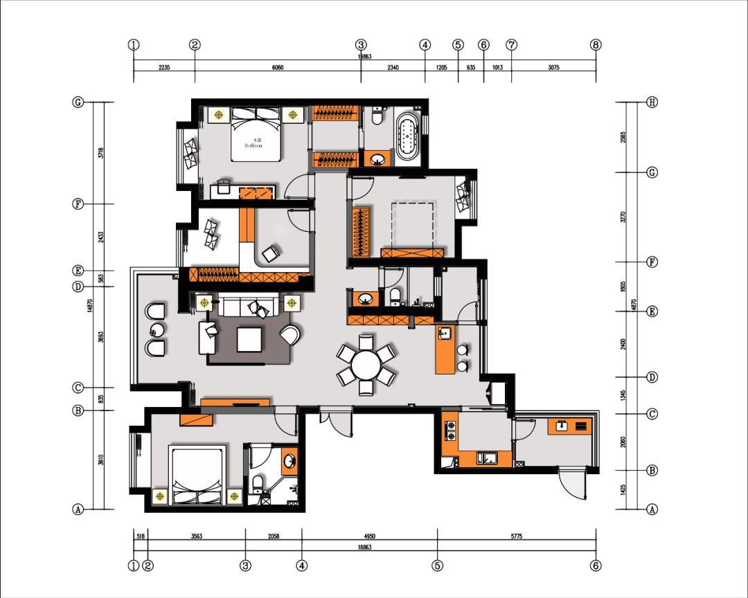 现代黑白灰的极简魅力——海御官邸案例解析-24