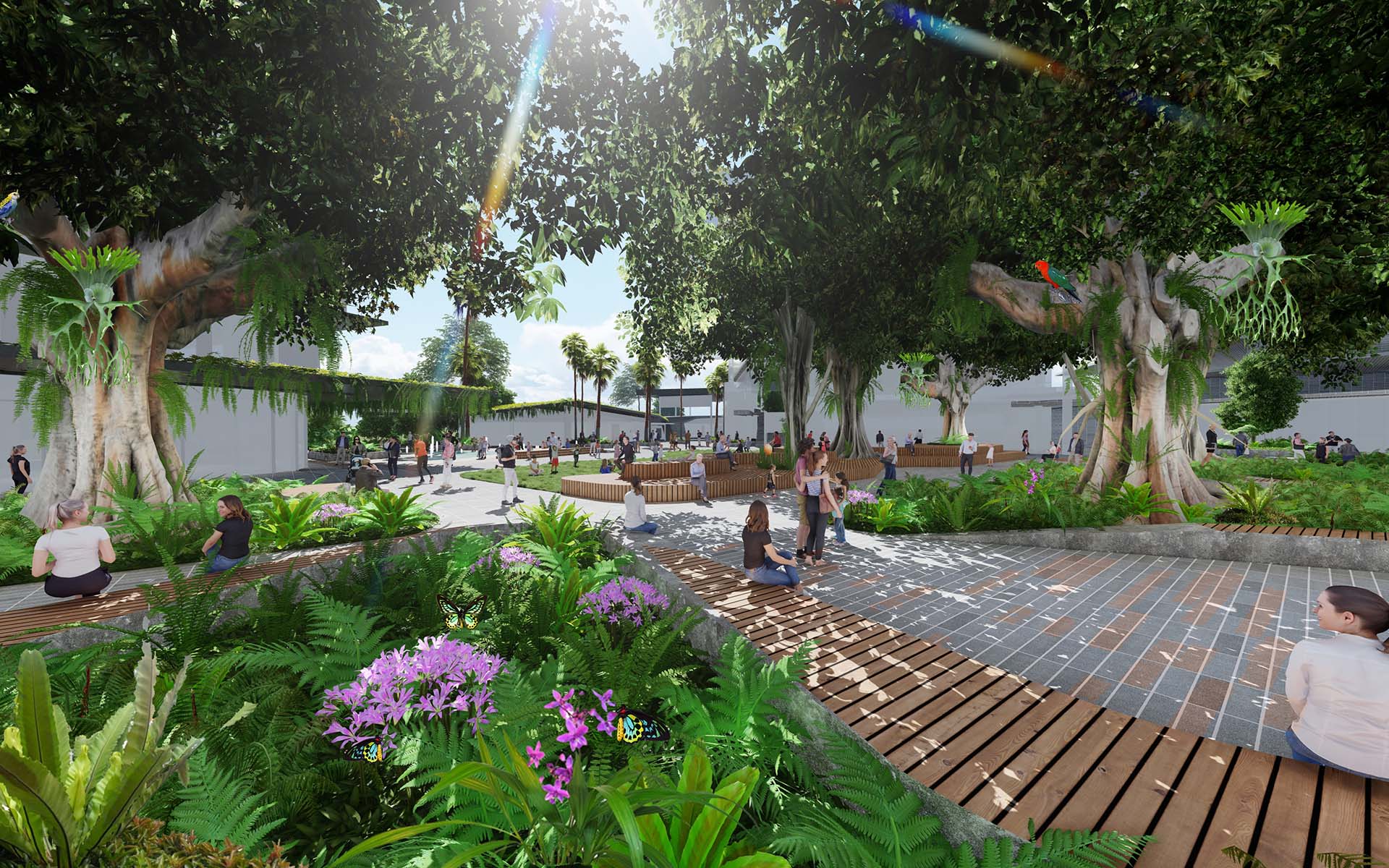 卡帕拉巴镇中心 revitalization 可直译为复兴，这个词在实际语境中常表示再开发、更新改造等，结合一般此类情况更地道说法是卡帕拉巴镇中心改造项目（如果有更多背景信息，这里revitalization可能会有更准确对应，此处仅依据常见情景）  

若从字面意思则是卡帕拉巴镇中心振兴 按照任务要求，更偏向项目类感觉给出卡帕拉巴镇中心改造项目  丨Arkhefield,Cox,Aspect Studios-7