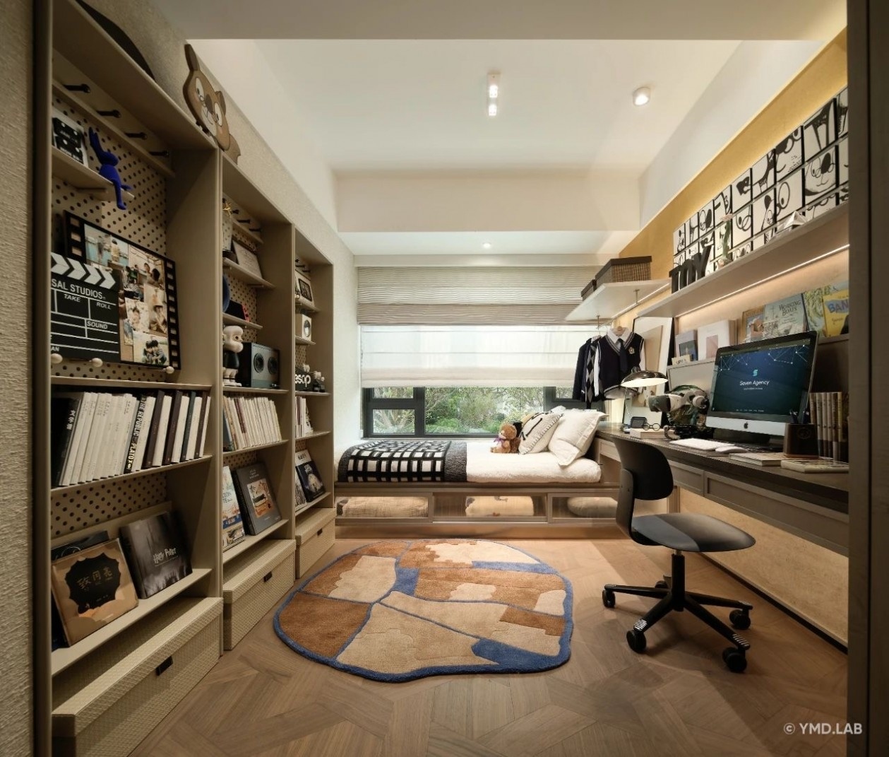 东莞华润旗峰润府120㎡《和‘班味’断交》| 上海岳蒙设计-60