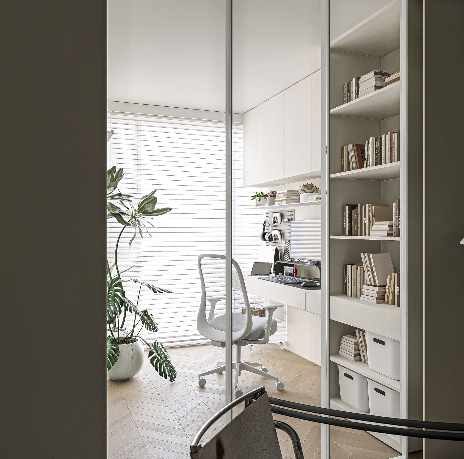 奶油色包豪斯小宅设计-12