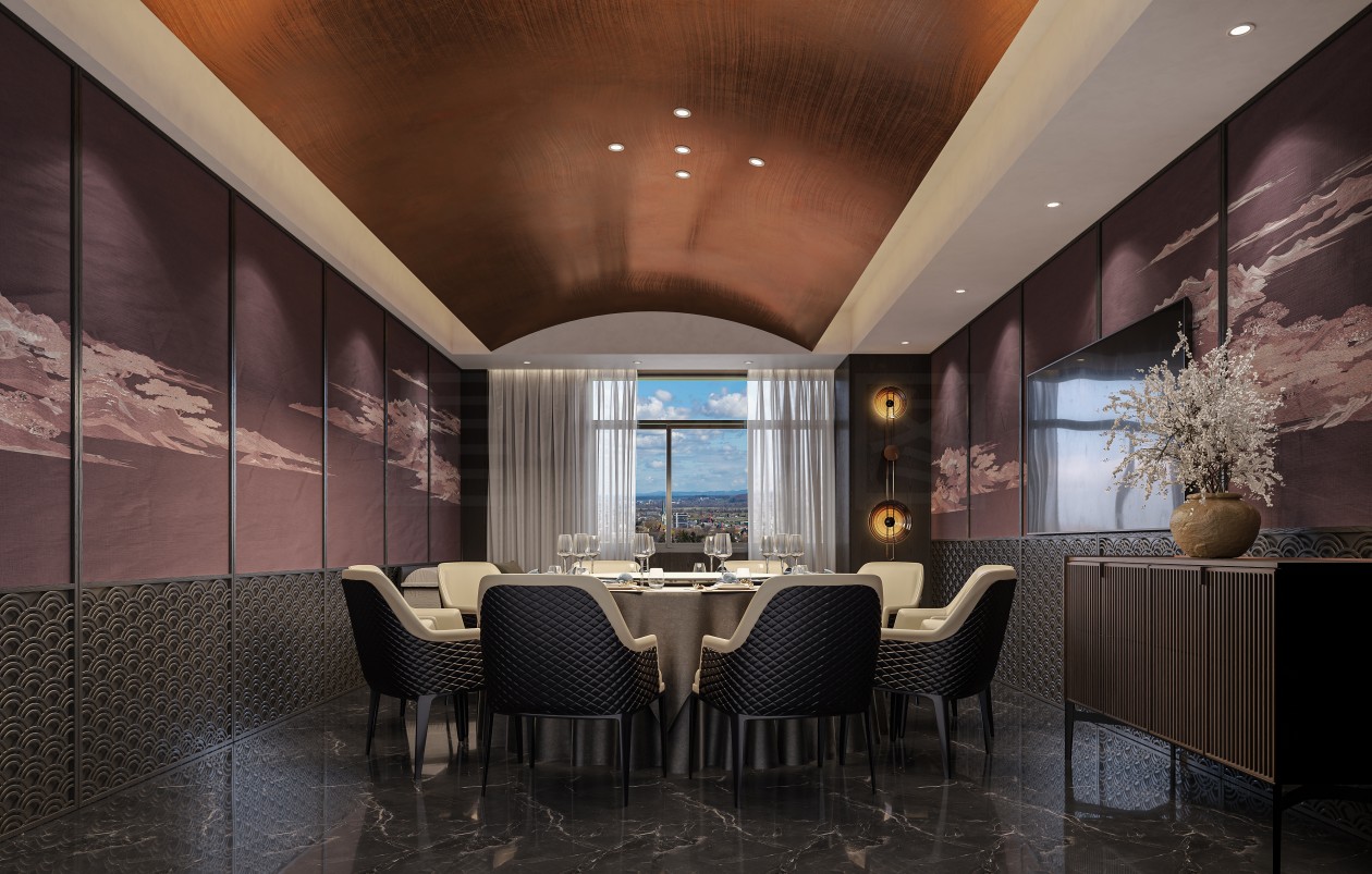 酒店餐厅 现代奢华 典雅于一身-7