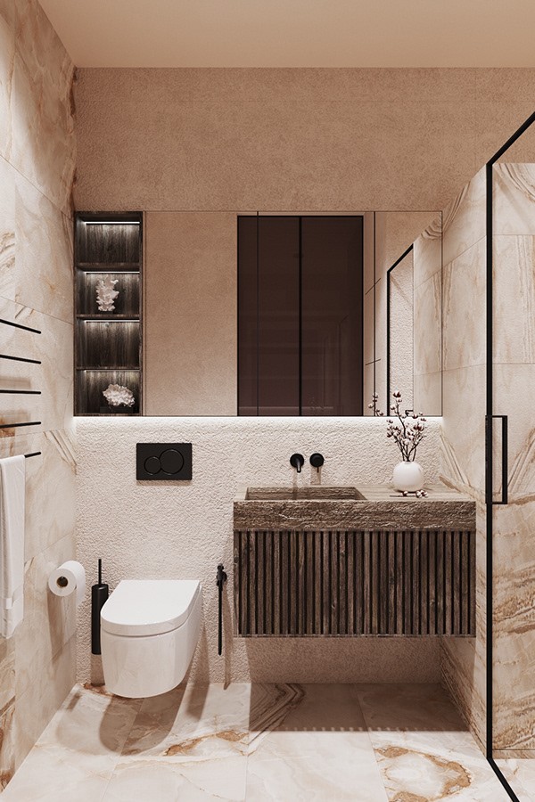 110m2空间设计--自然元素，温馨又高级！-23