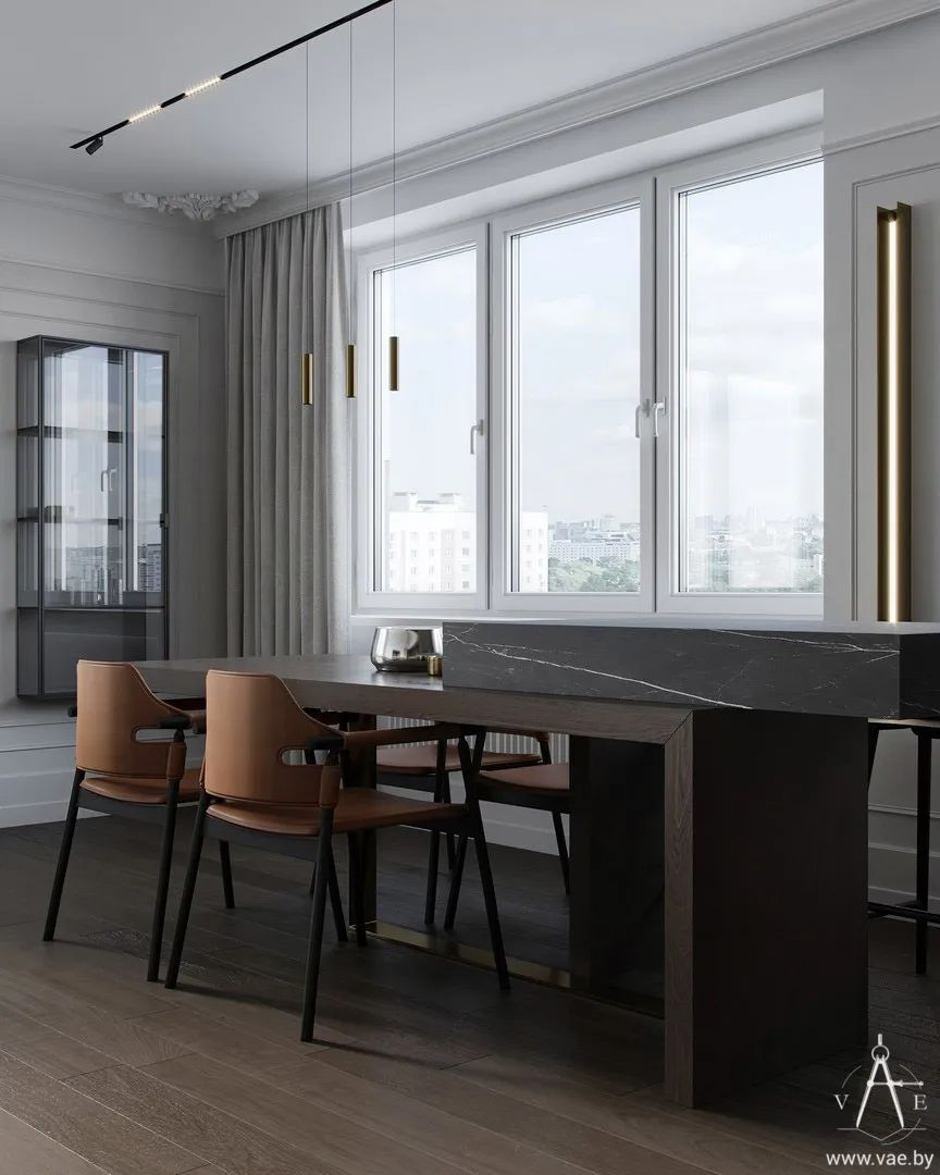 明斯克 LCD“Mayak”90㎡现代雅居,绿色木色添温馨-15