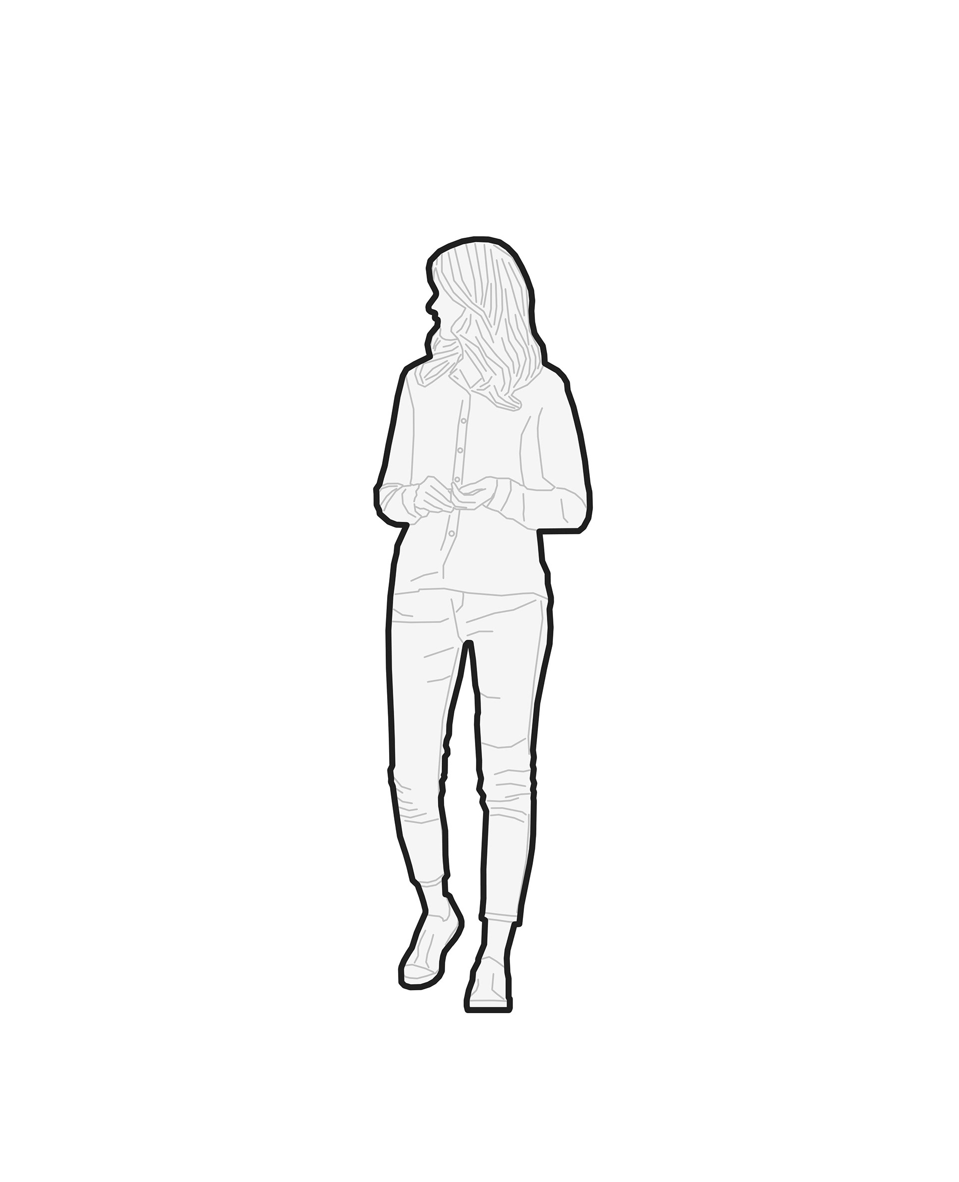 Revit人物轮廓族集-13