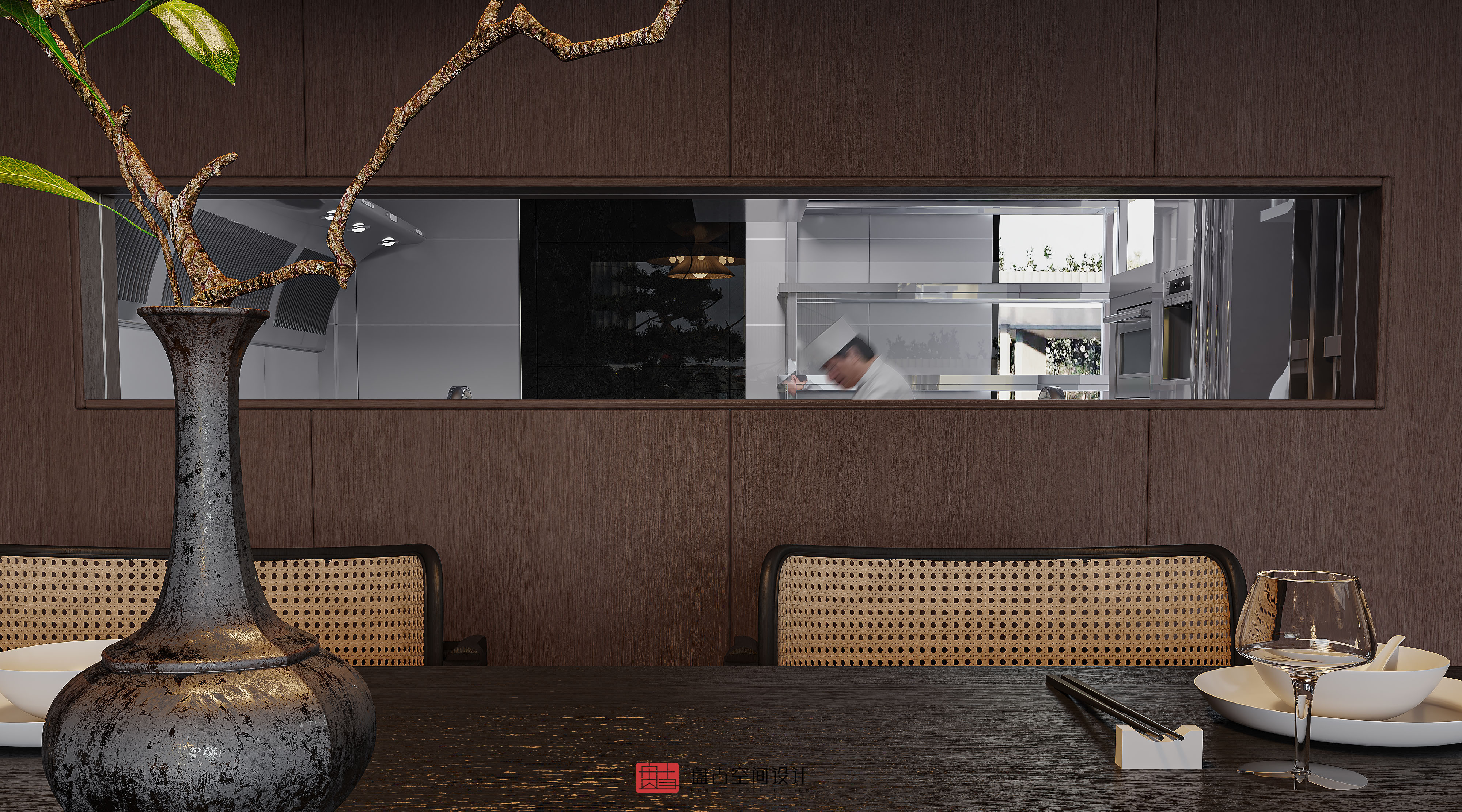 湘意创意菜餐厅丨盘古空间设计-23