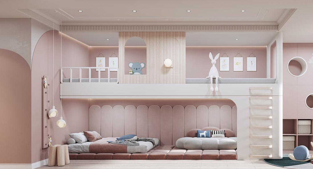 灵动弧形原木风 都市中的宁静港湾-28