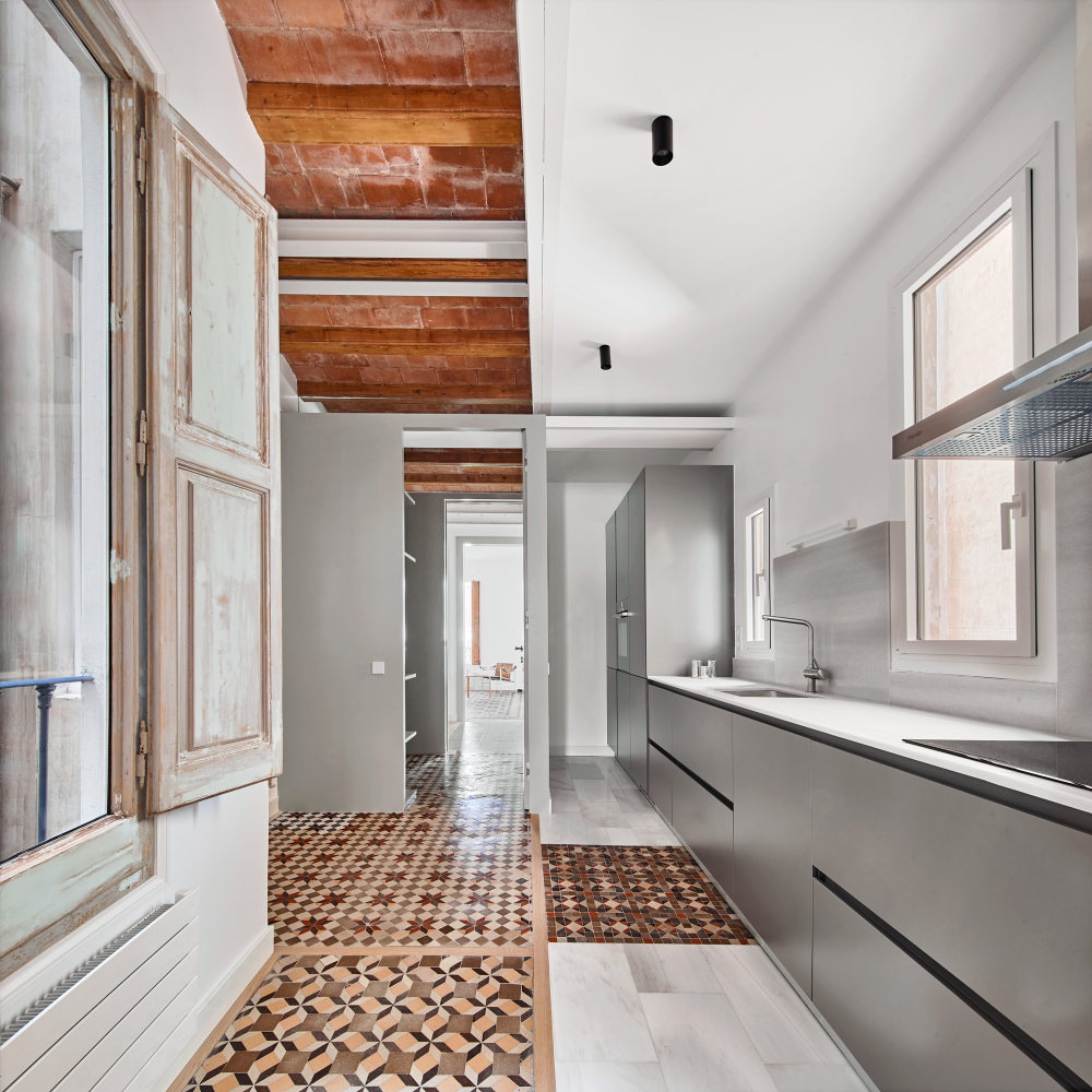 西班牙巴塞罗那现代复古住宅设计丨estudio COA-22