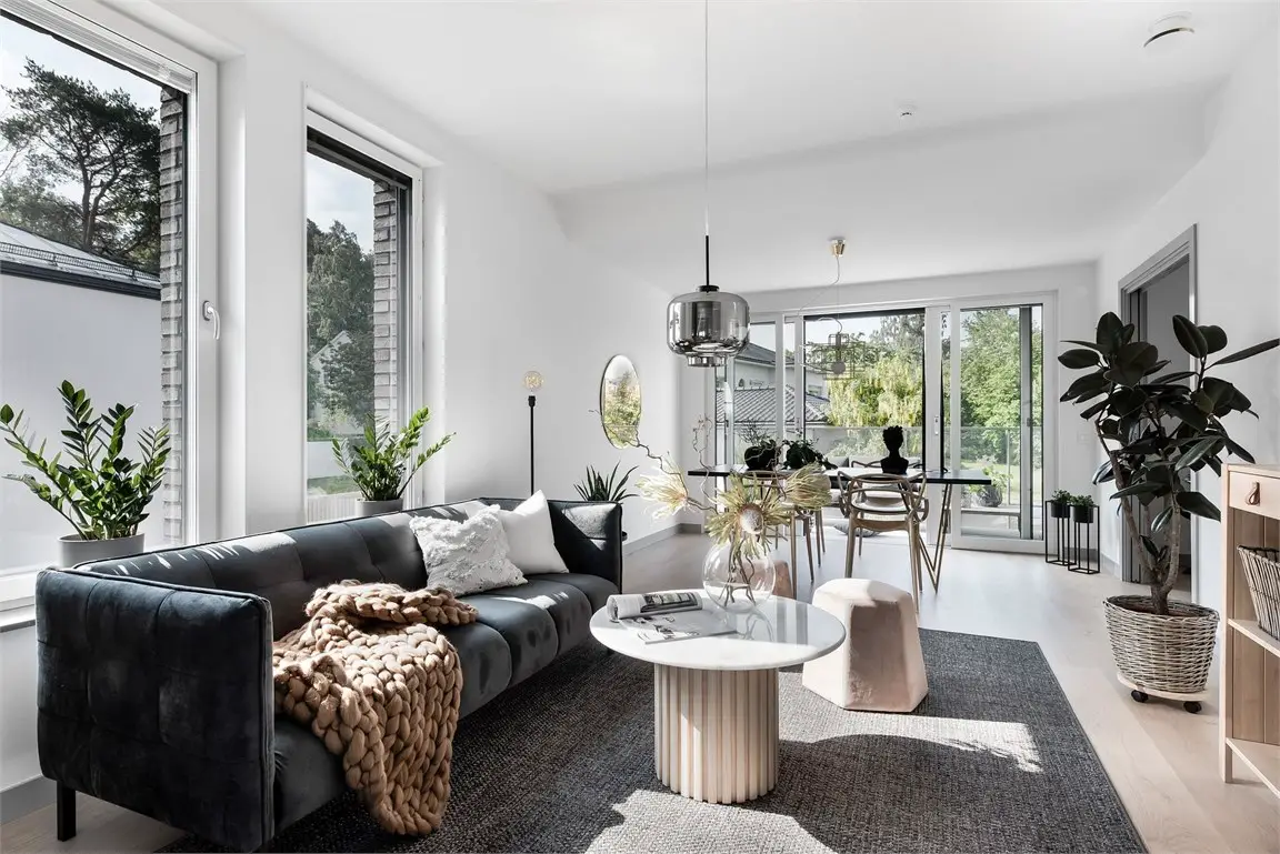 瑞典 88 平米现代厨房设计，美食优先的宽敞生活空间-1