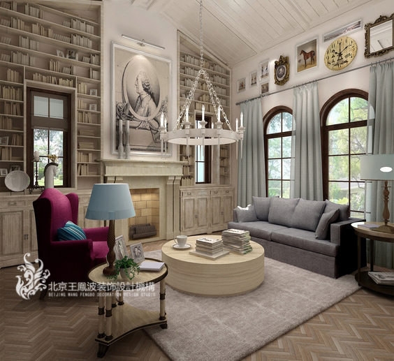 格拉斯小镇—法式乡村 别墅设计 王凤波设计机构-6