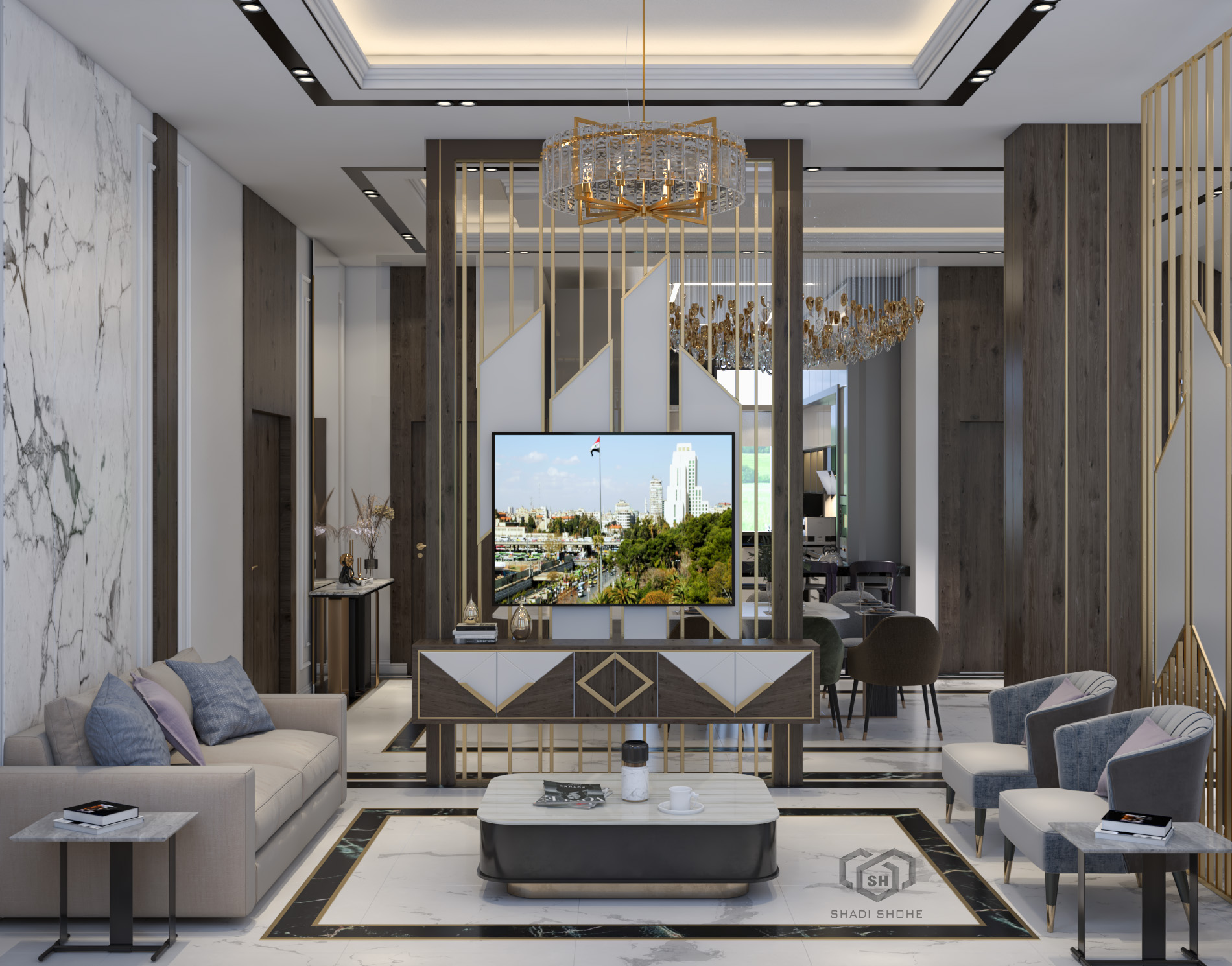 Luxury apartment in neoclassical style _Syria-9