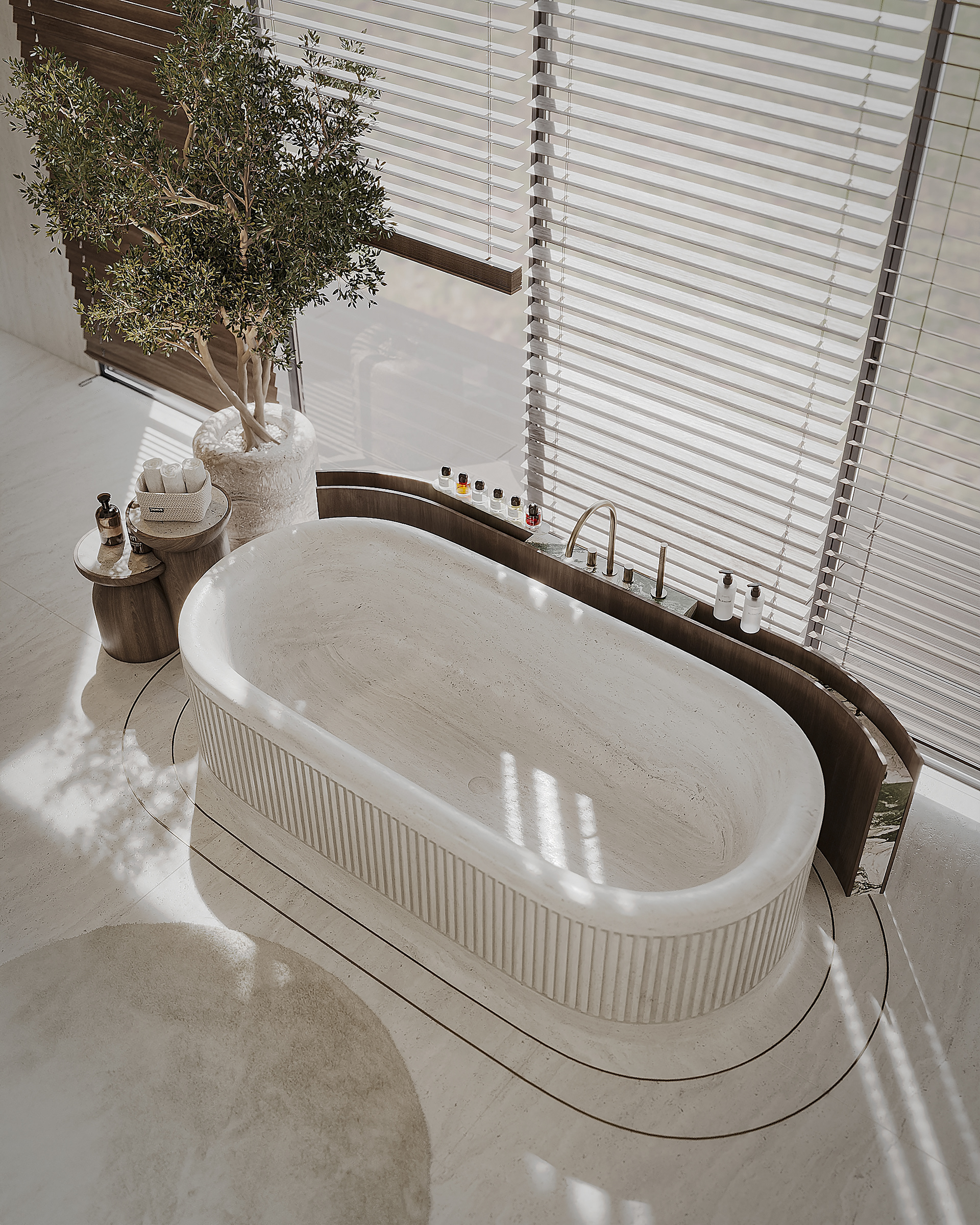 绿色大理石主卫生间丨塞浦路斯-5