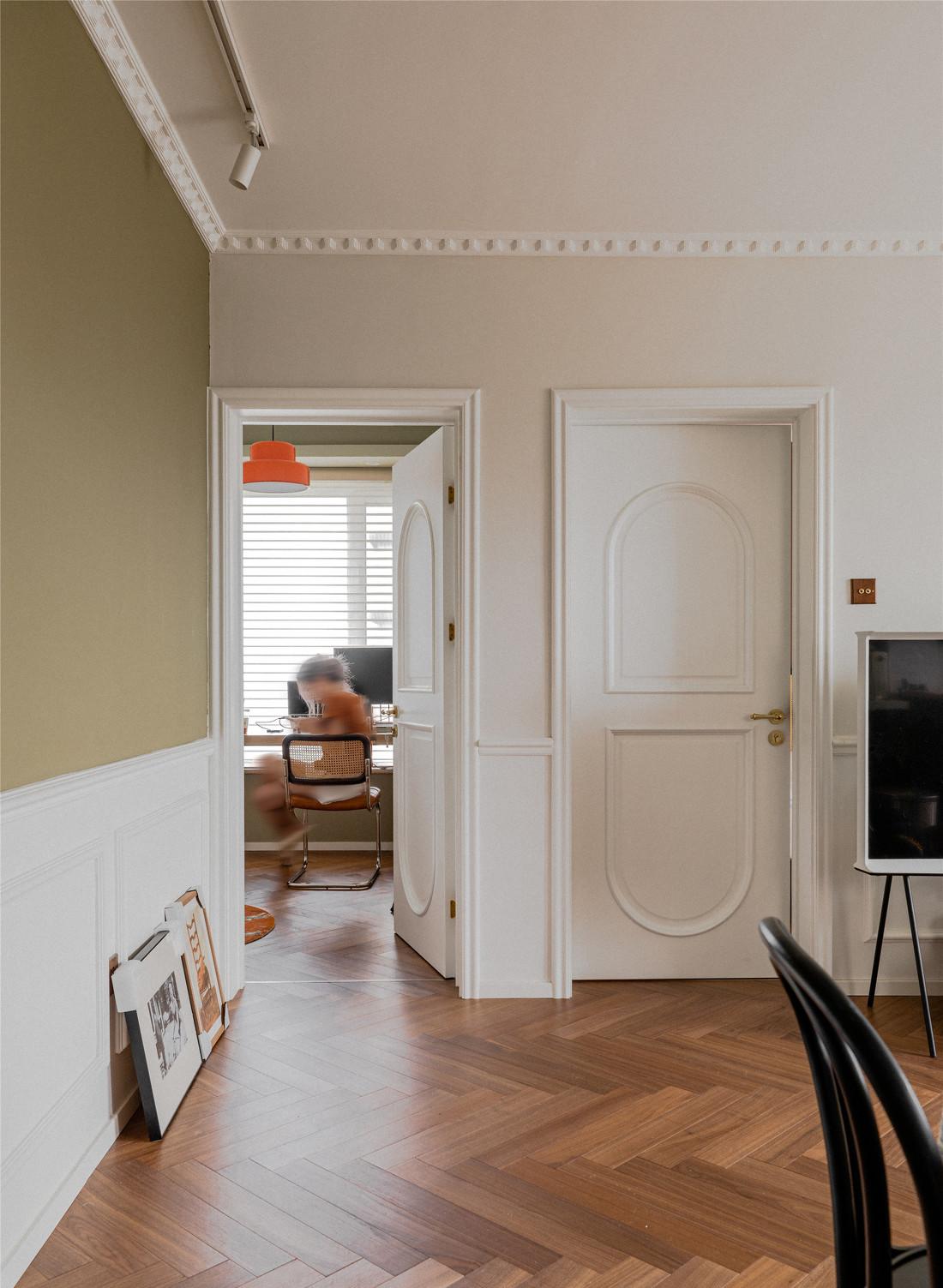 复古绿调优雅独居-34