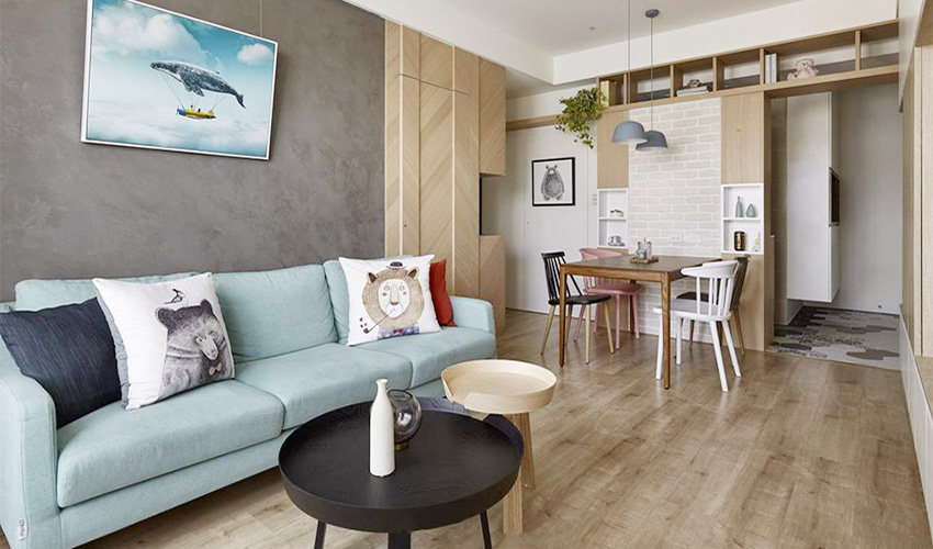 新北 50 平北欧风亲子公寓 | 释放空间，优化动线，增添收纳-1