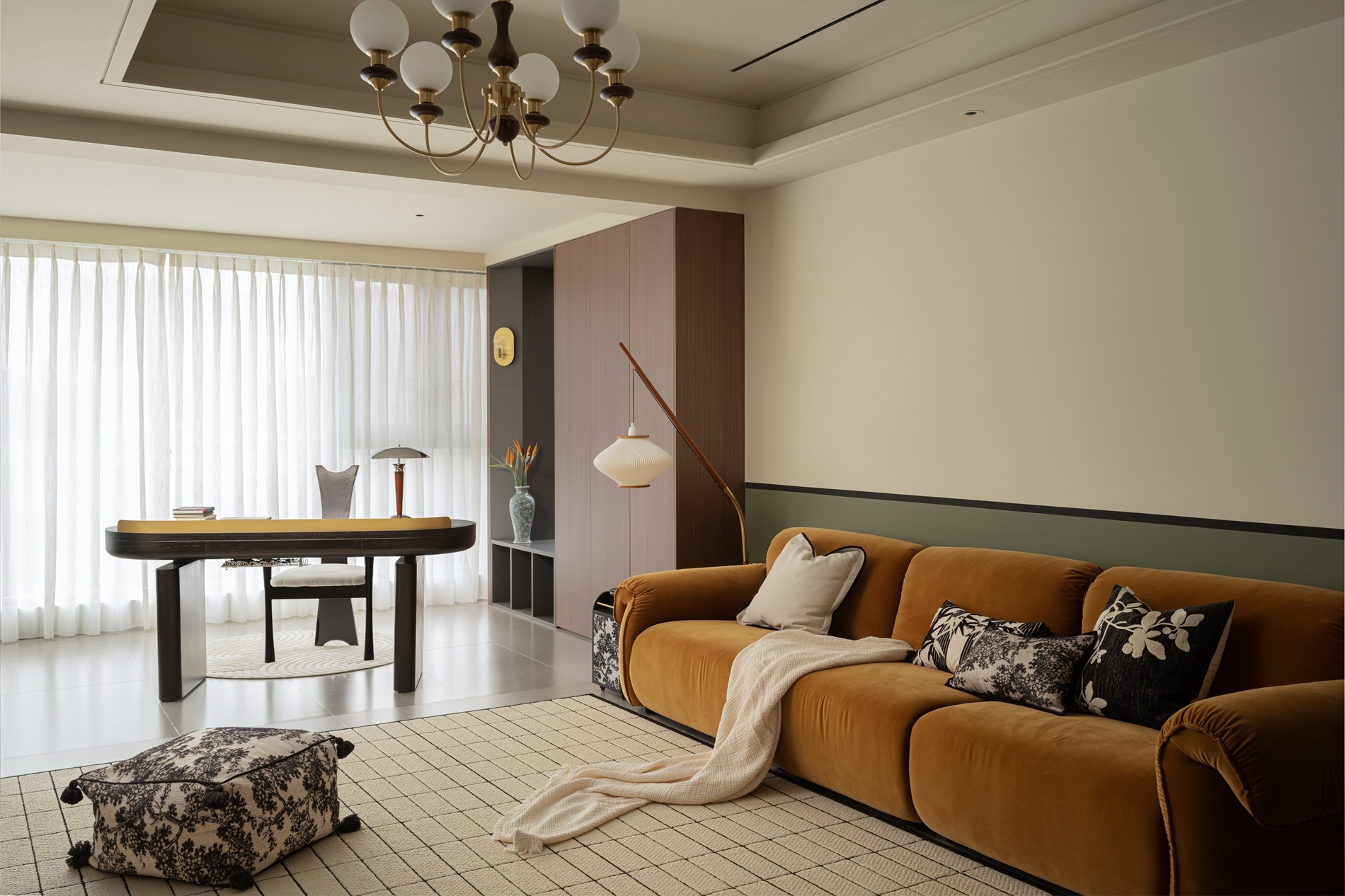 《绿笙》157㎡精装改造丨宏福樘设计-2