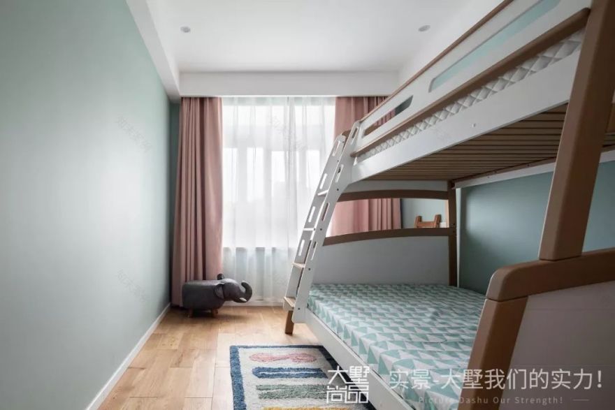 140㎡北欧风家居,薄荷绿打造清新空间-35