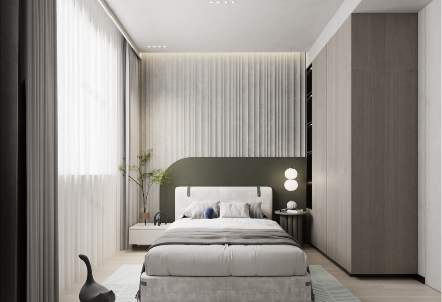 128 平米北欧风格设计-11